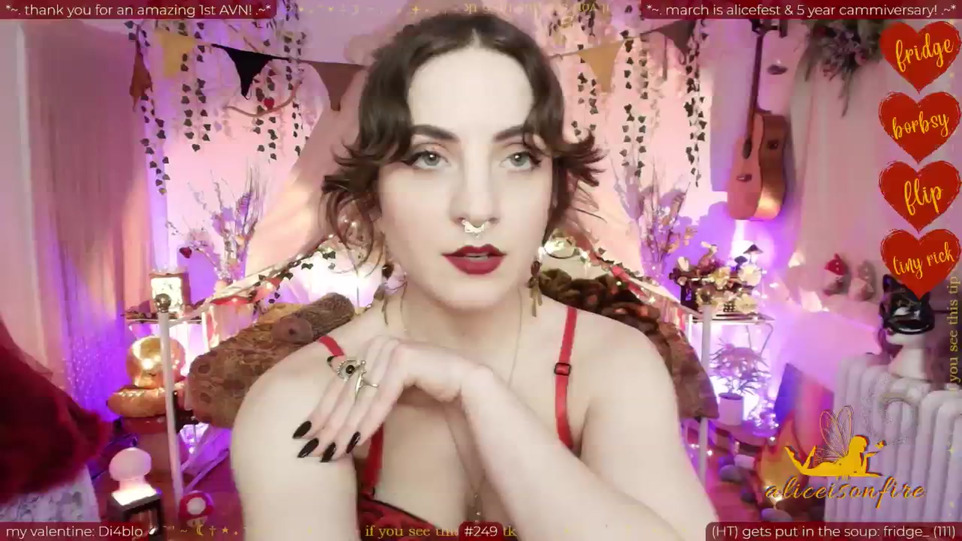 Gallery image thumbnail from aliceisonfire's myfreecams stream on, 02/10/2026, 09:03 image 15 of 20
