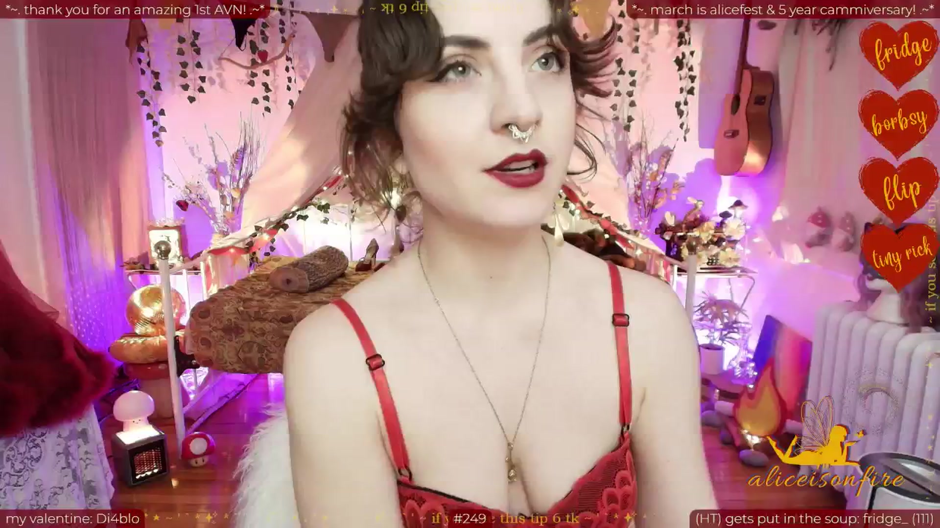 Gallery image thumbnail from aliceisonfire's myfreecams stream on, 02/10/2026, 09:03 image 11 of 20