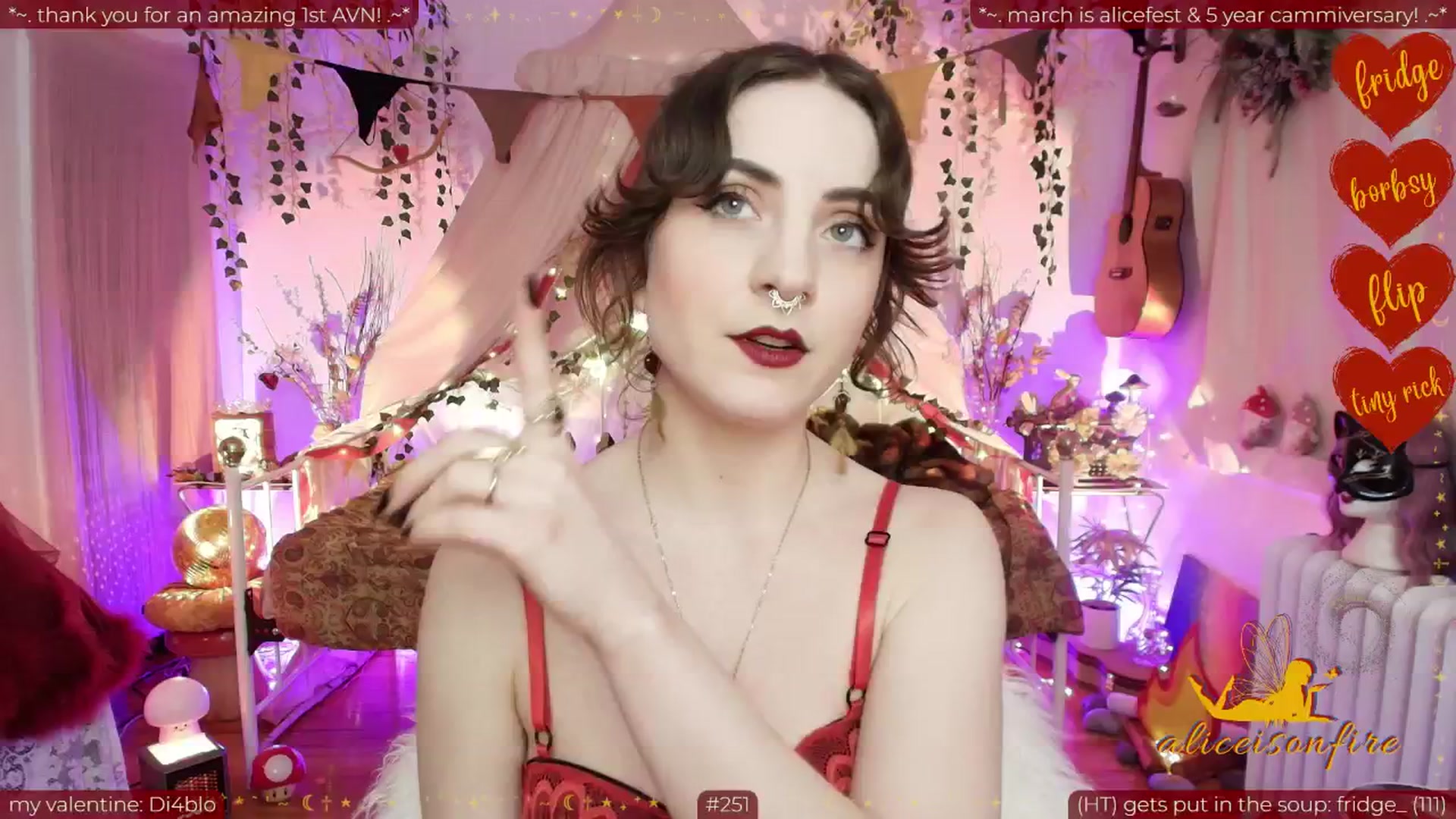 Gallery image thumbnail from aliceisonfire's myfreecams stream on, 02/10/2026, 09:03 image 8 of 20