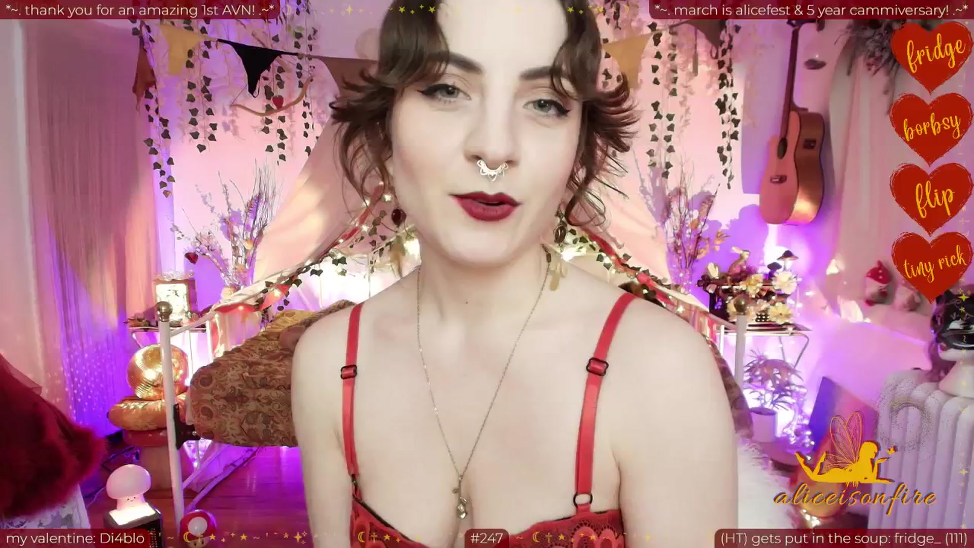 Gallery image thumbnail from aliceisonfire's myfreecams stream on, 02/10/2026, 09:03 image 18 of 20