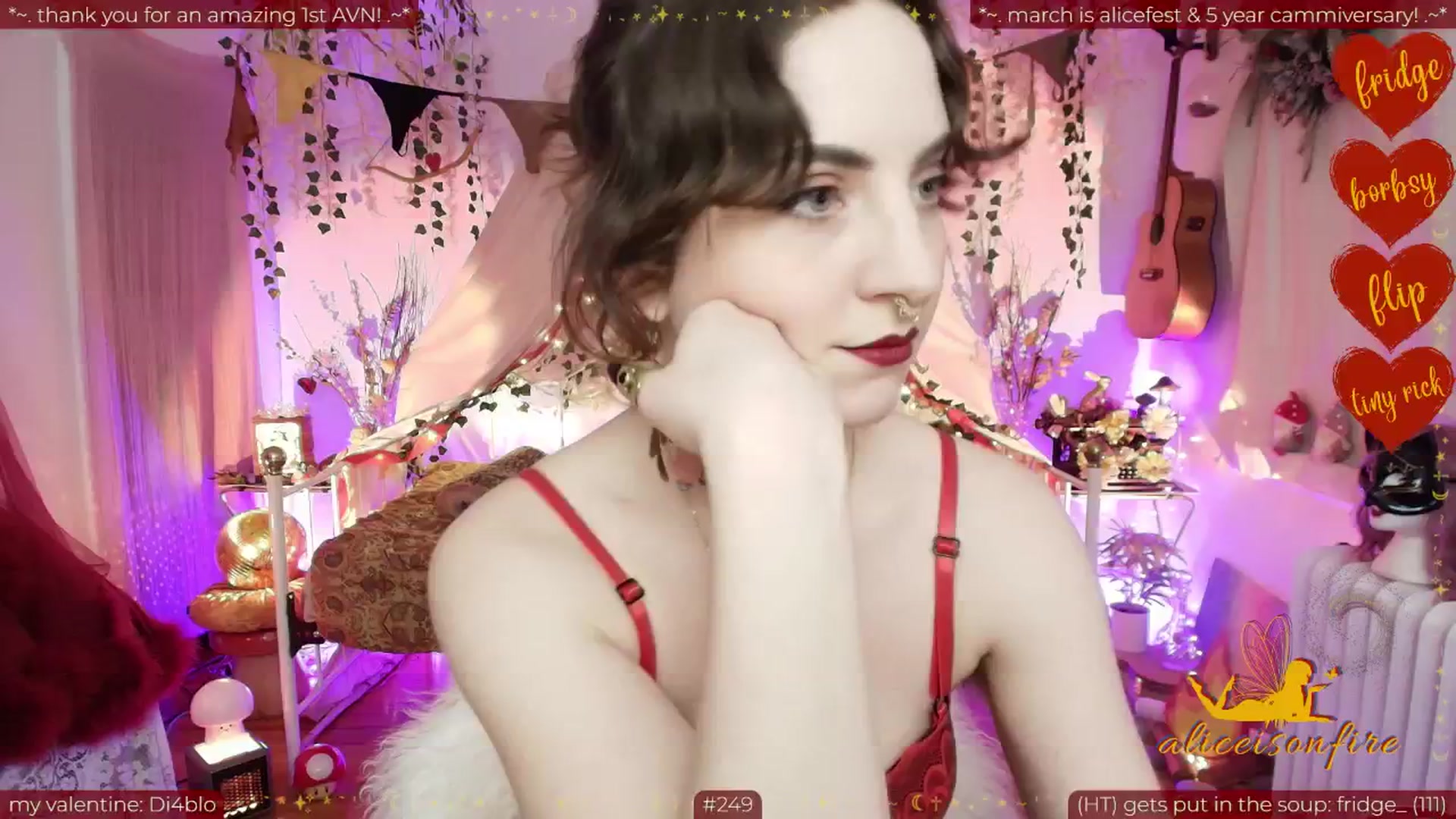 Gallery image thumbnail from aliceisonfire's myfreecams stream on, 02/10/2026, 09:03 image 14 of 20