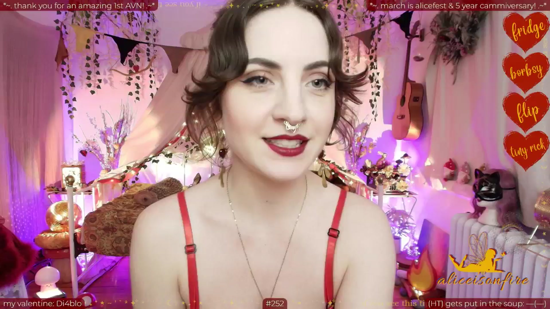 Gallery image thumbnail from aliceisonfire's myfreecams stream on, 02/10/2026, 09:03 image 1 of 20