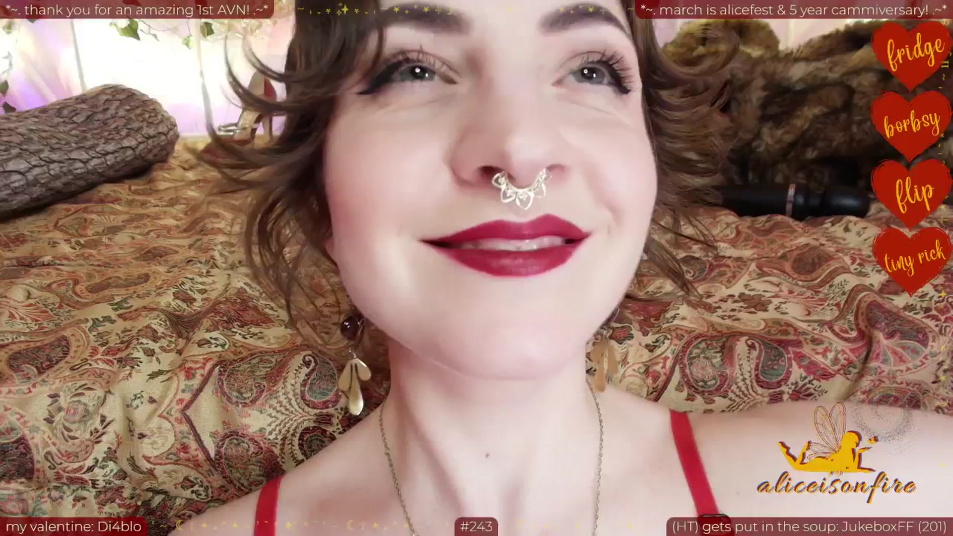 Gallery image thumbnail from aliceisonfire's myfreecams stream on, 02/10/2026, 11:14 image 3 of 20