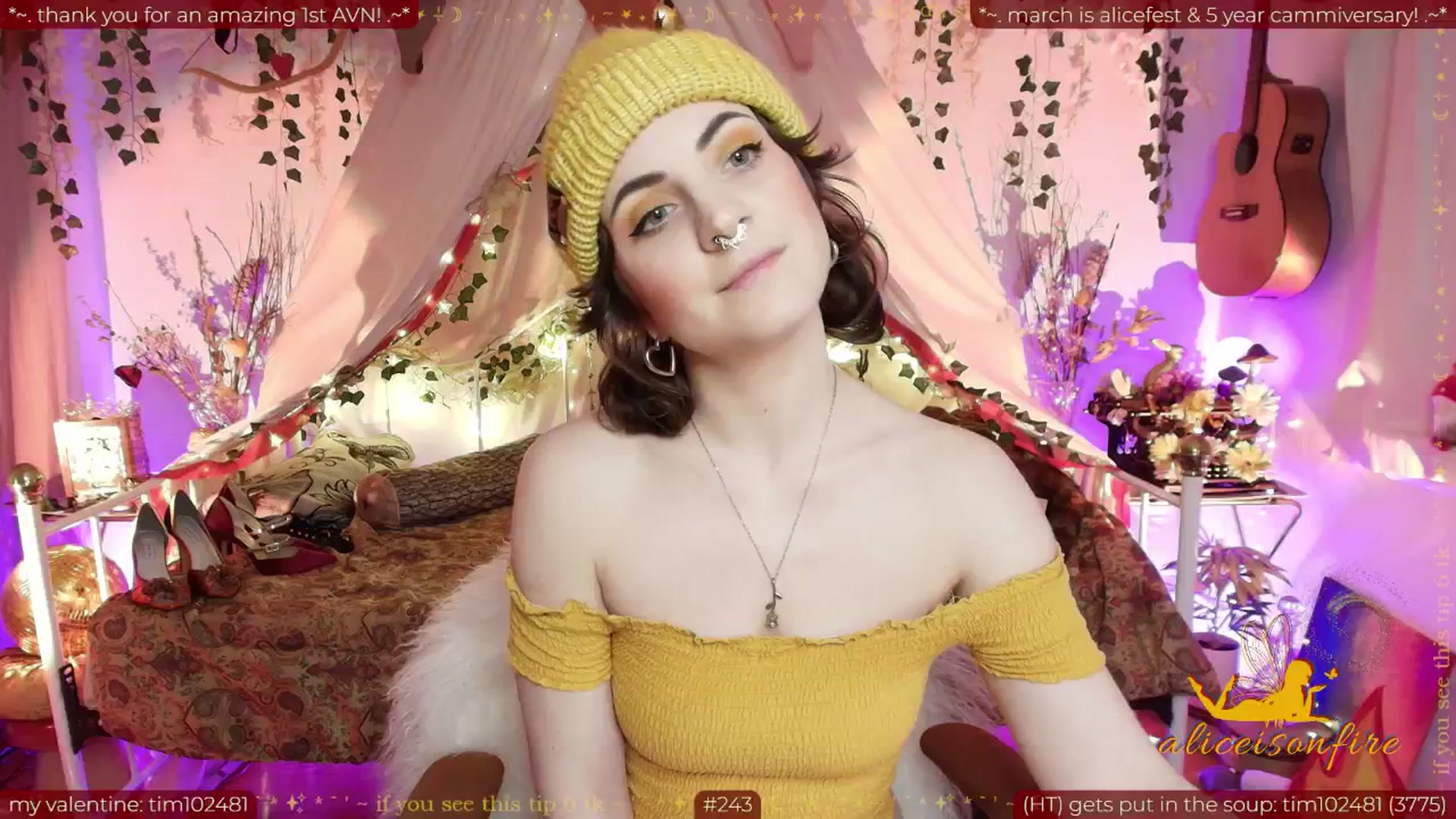 Gallery image thumbnail from aliceisonfire's myfreecams stream on, 02/13/2026, 10:13 image 1 of 20