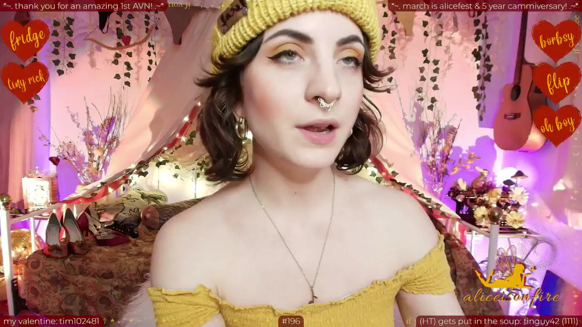 Gallery image thumbnail from aliceisonfire's myfreecams stream on, 02/13/2026, 10:13 image 19 of 20