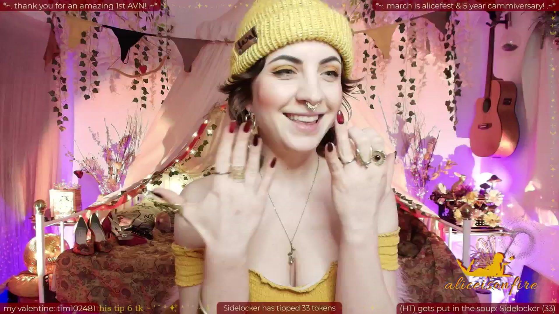 Gallery image thumbnail from aliceisonfire's myfreecams stream on, 02/13/2026, 10:13 image 5 of 20