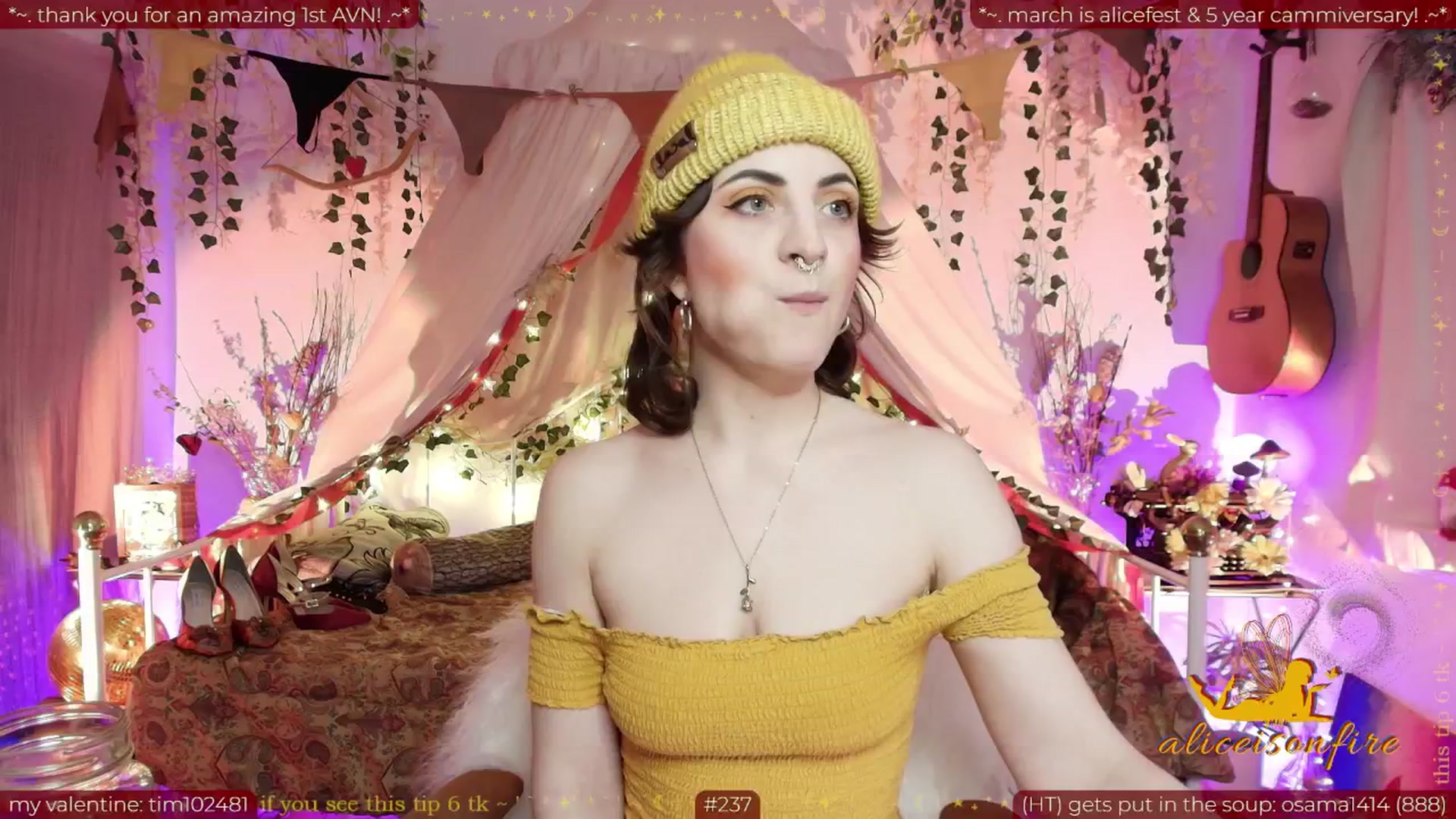 Gallery image thumbnail from aliceisonfire's myfreecams stream on, 02/13/2026, 10:13 image 3 of 20