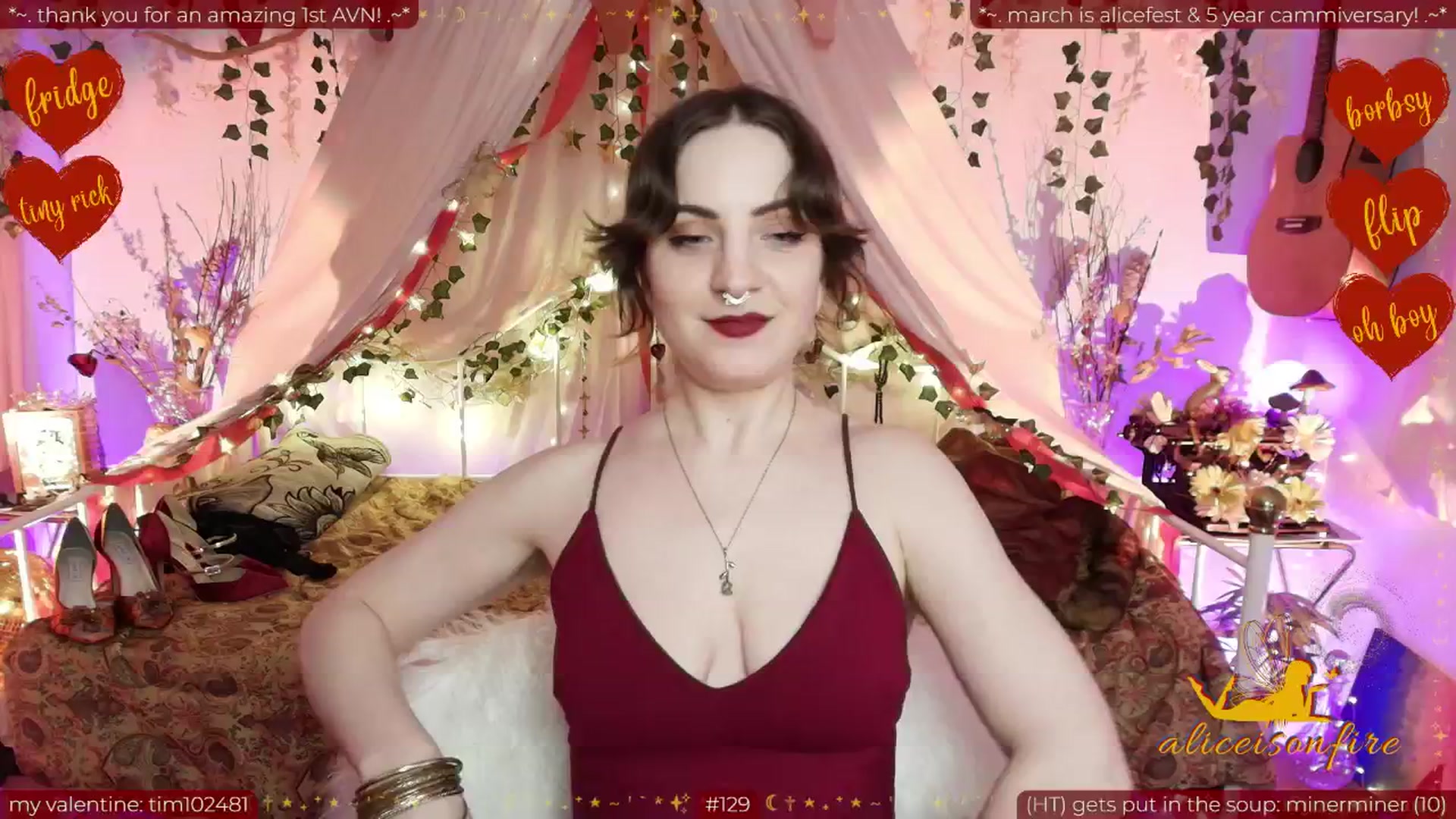 Gallery image thumbnail from aliceisonfire's myfreecams stream on, 02/14/2026, 09:42 image 11 of 20