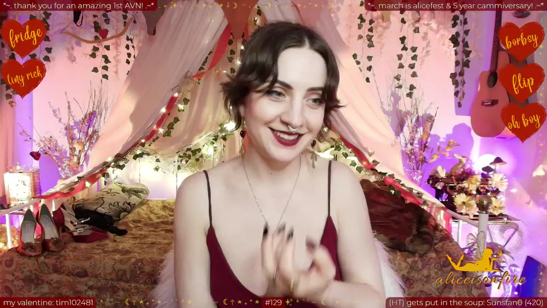 Gallery image thumbnail from aliceisonfire's myfreecams stream on, 02/14/2026, 09:42 image 19 of 20