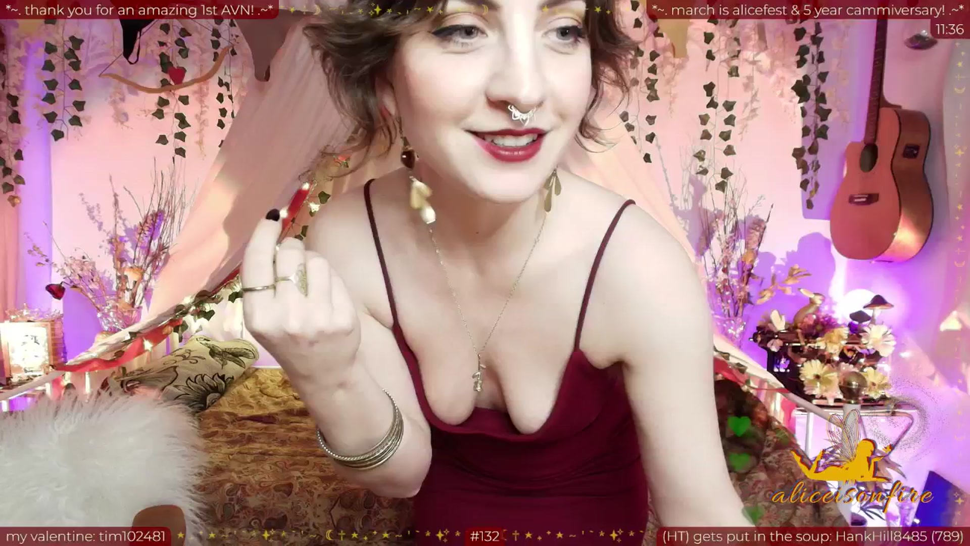 Gallery image thumbnail from aliceisonfire's myfreecams stream on, 02/14/2026, 09:42 image 2 of 20
