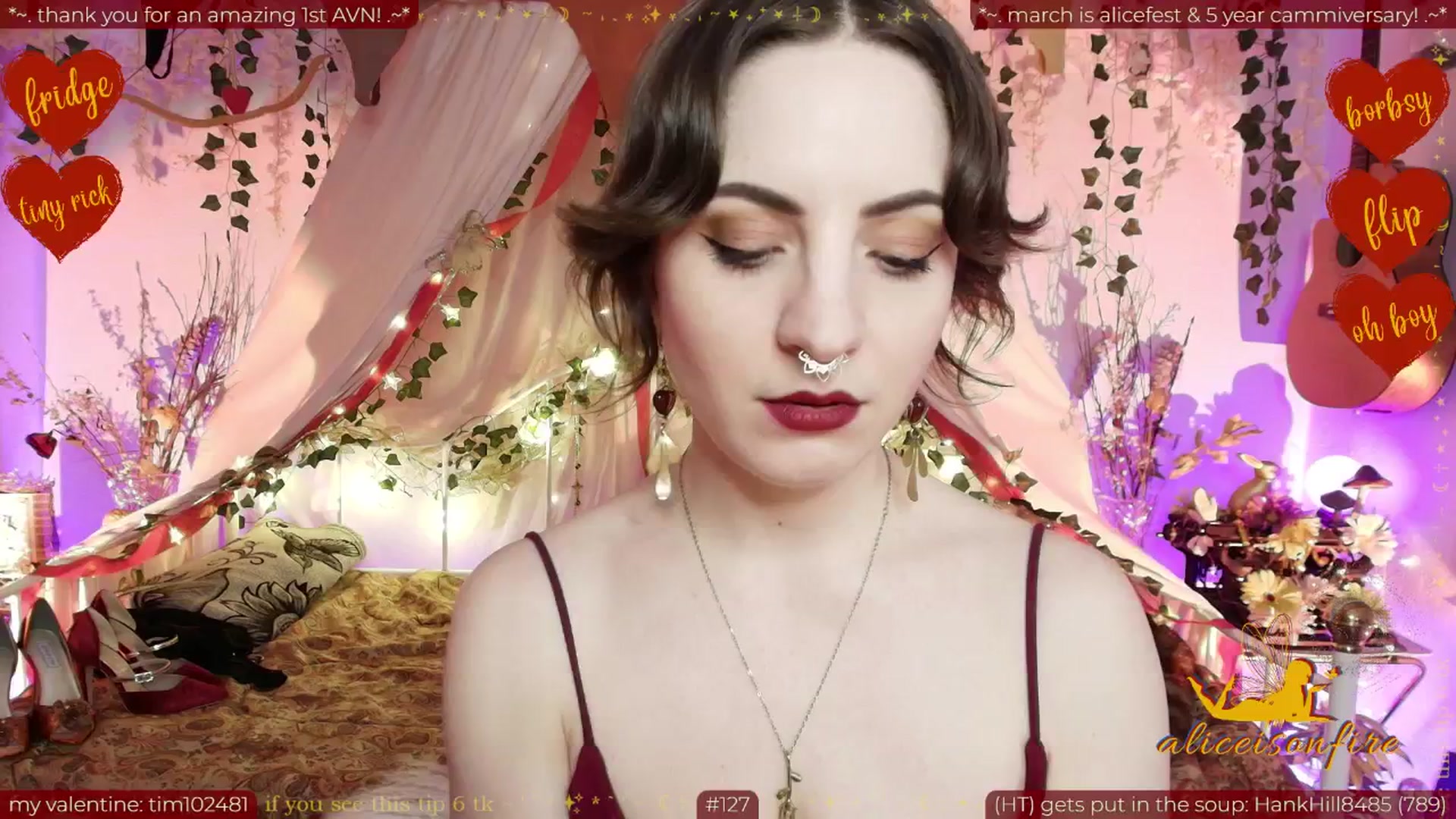 Gallery image thumbnail from aliceisonfire's myfreecams stream on, 02/14/2026, 09:42 image 7 of 20