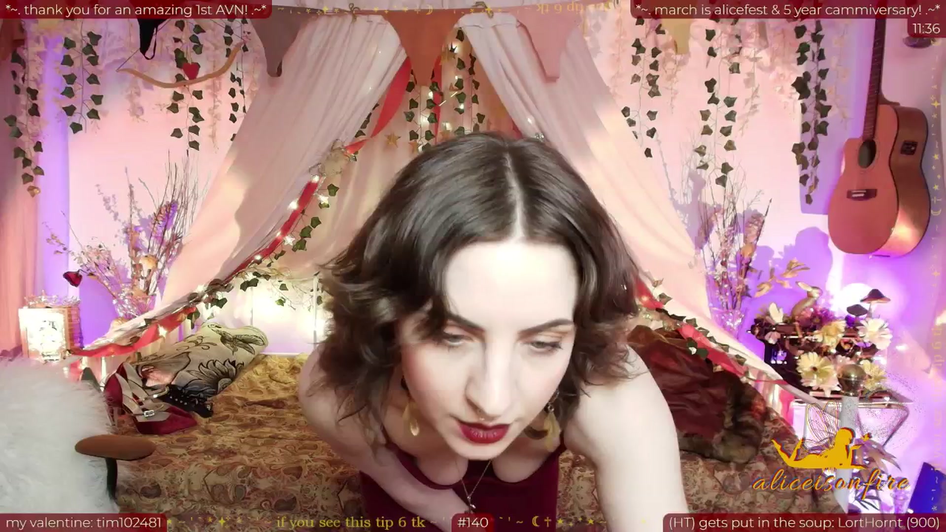 Gallery image thumbnail from aliceisonfire's myfreecams stream on, 02/14/2026, 09:42 image 1 of 20