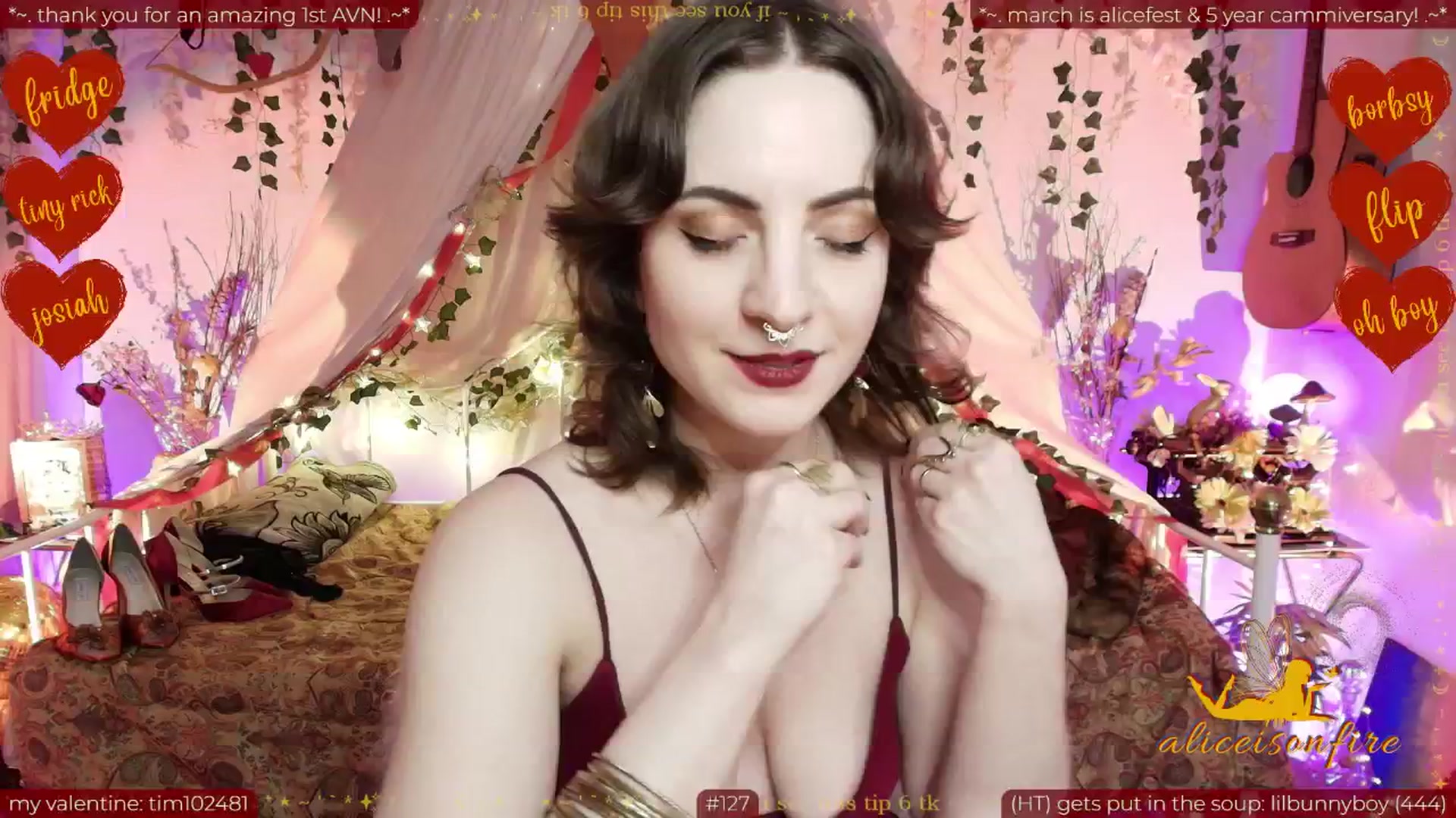 Gallery image thumbnail from aliceisonfire's myfreecams stream on, 02/14/2026, 12:36 image 7 of 20