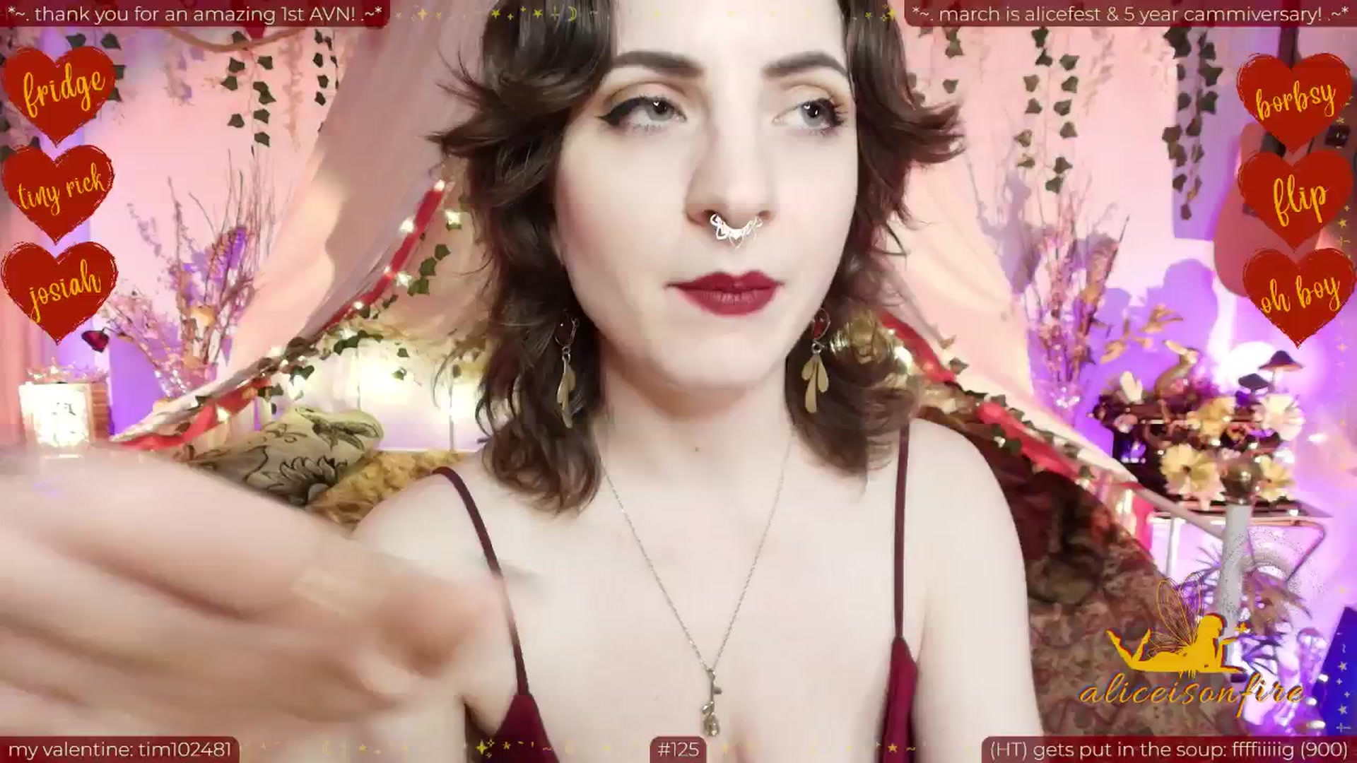 Gallery image thumbnail from aliceisonfire's myfreecams stream on, 02/14/2026, 12:36 image 9 of 20