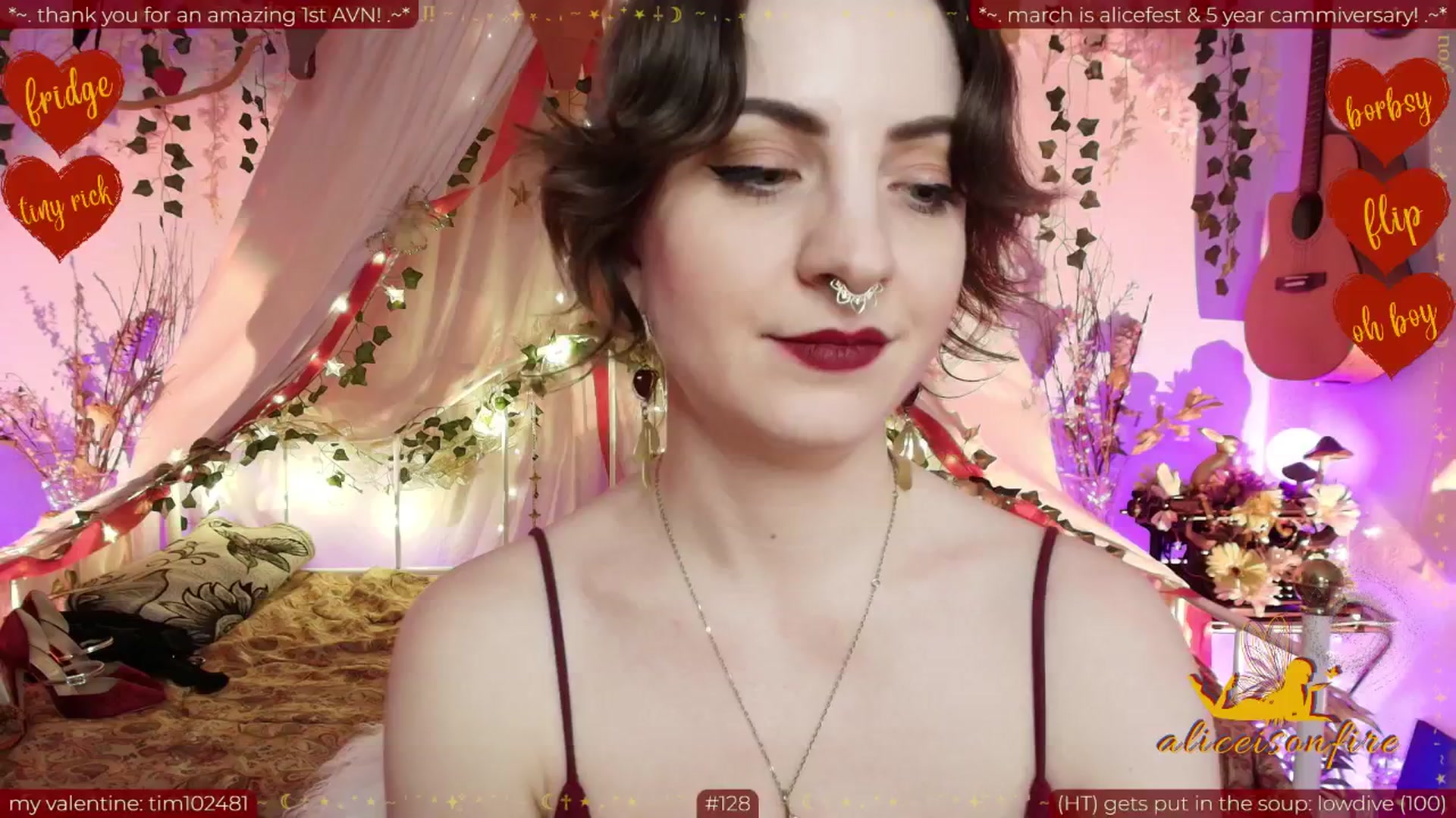 Gallery image thumbnail from aliceisonfire's myfreecams stream on, 02/14/2026, 12:36 image 3 of 20