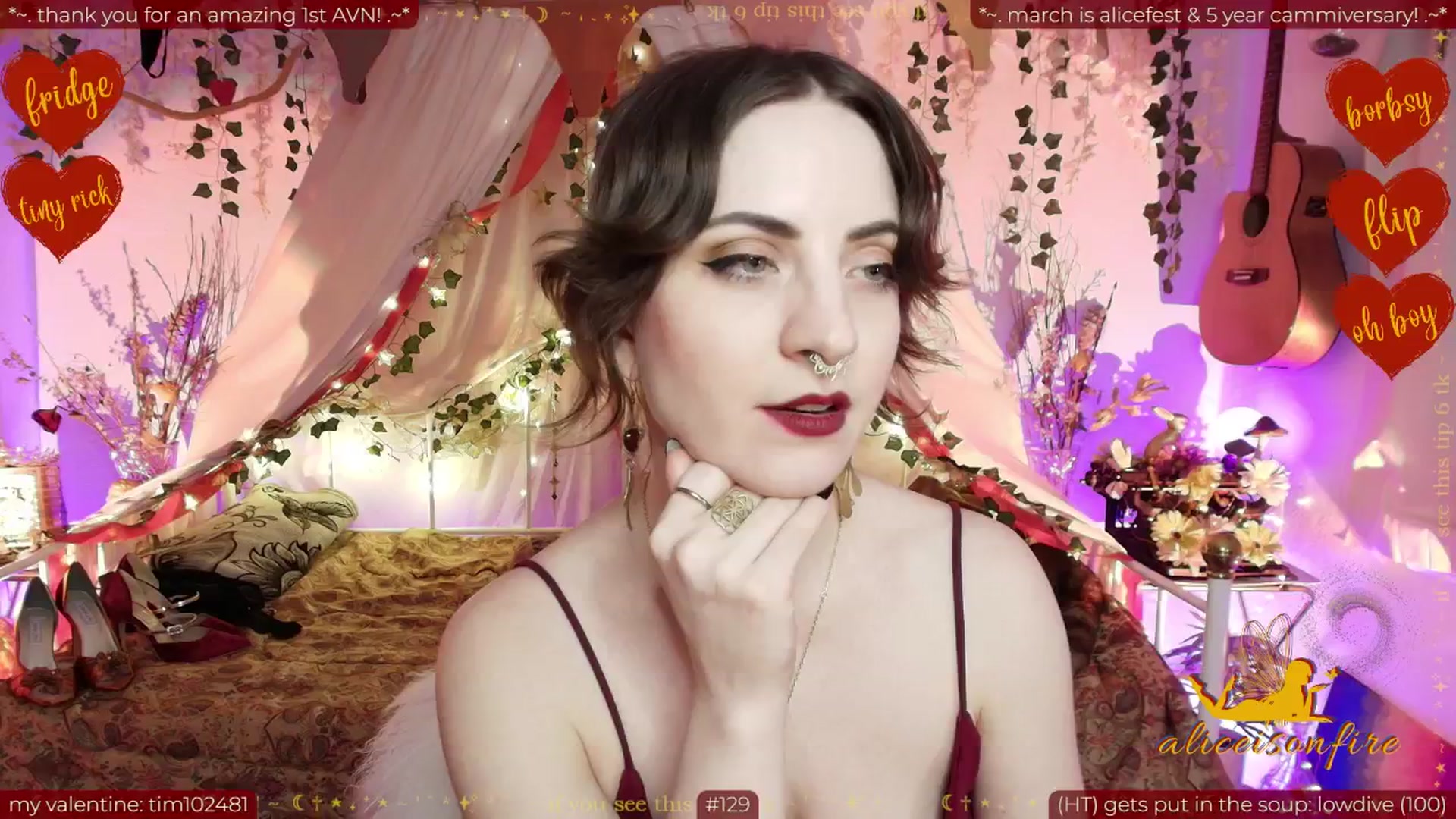 Gallery image thumbnail from aliceisonfire's myfreecams stream on, 02/14/2026, 12:36 image 4 of 20