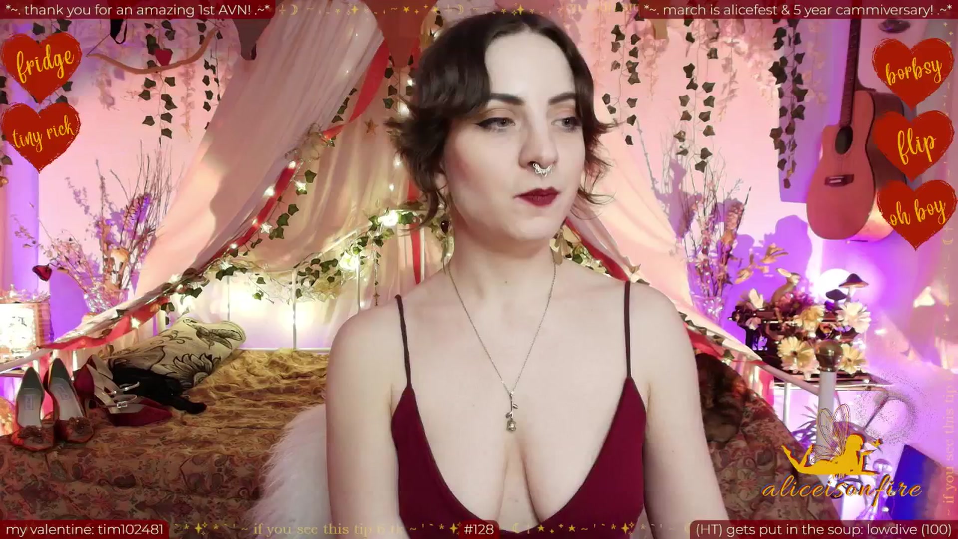 Gallery image thumbnail from aliceisonfire's myfreecams stream on, 02/14/2026, 12:36 image 1 of 20