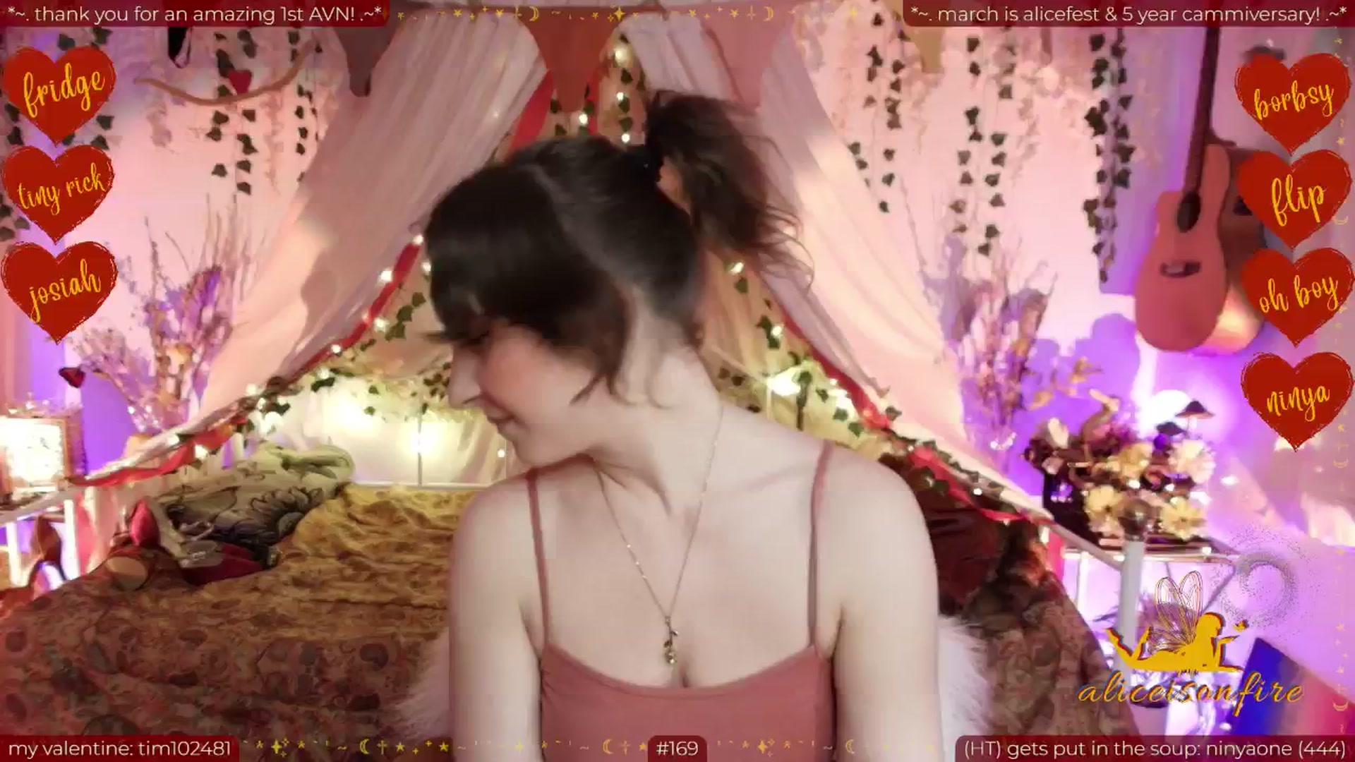 Gallery image thumbnail from aliceisonfire's myfreecams stream on, 02/16/2026, 13:20 image 2 of 20