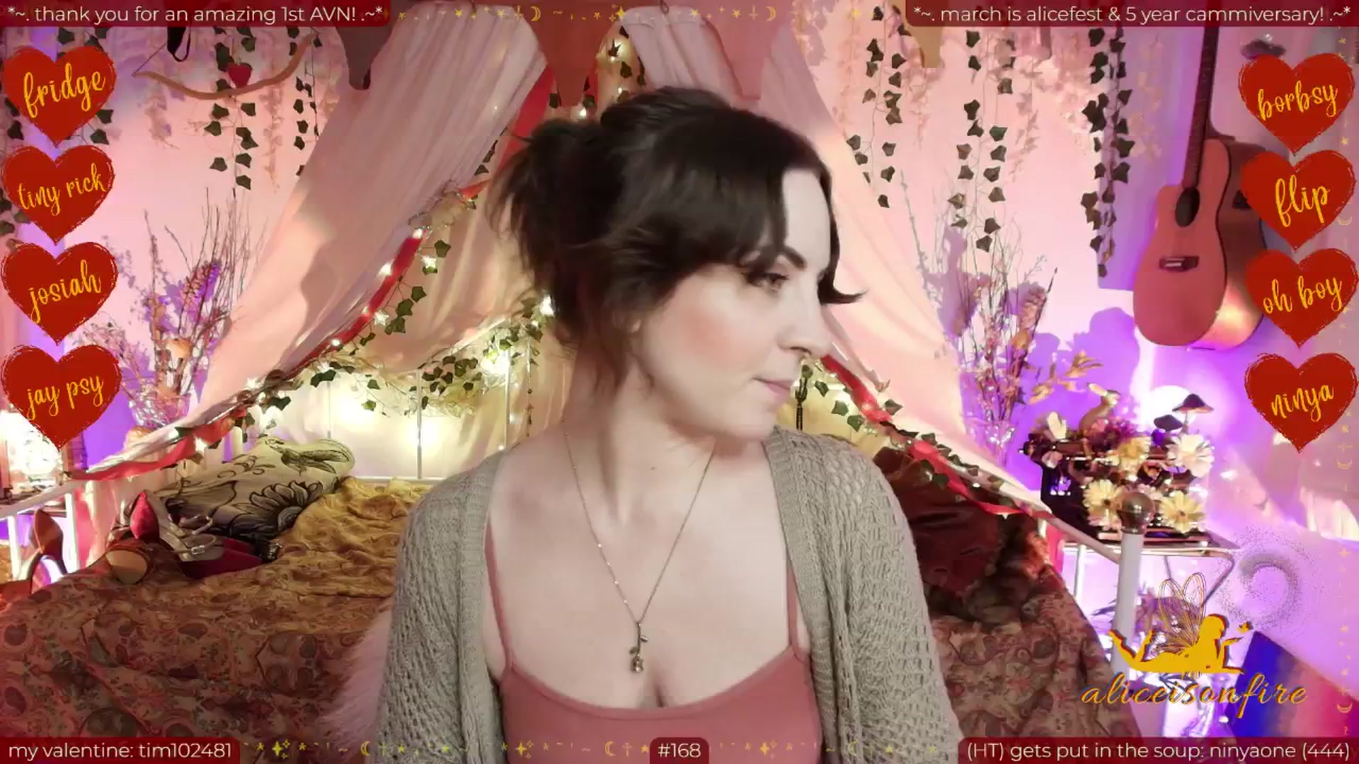Gallery image thumbnail from aliceisonfire's myfreecams stream on, 02/16/2026, 13:20 image 3 of 20