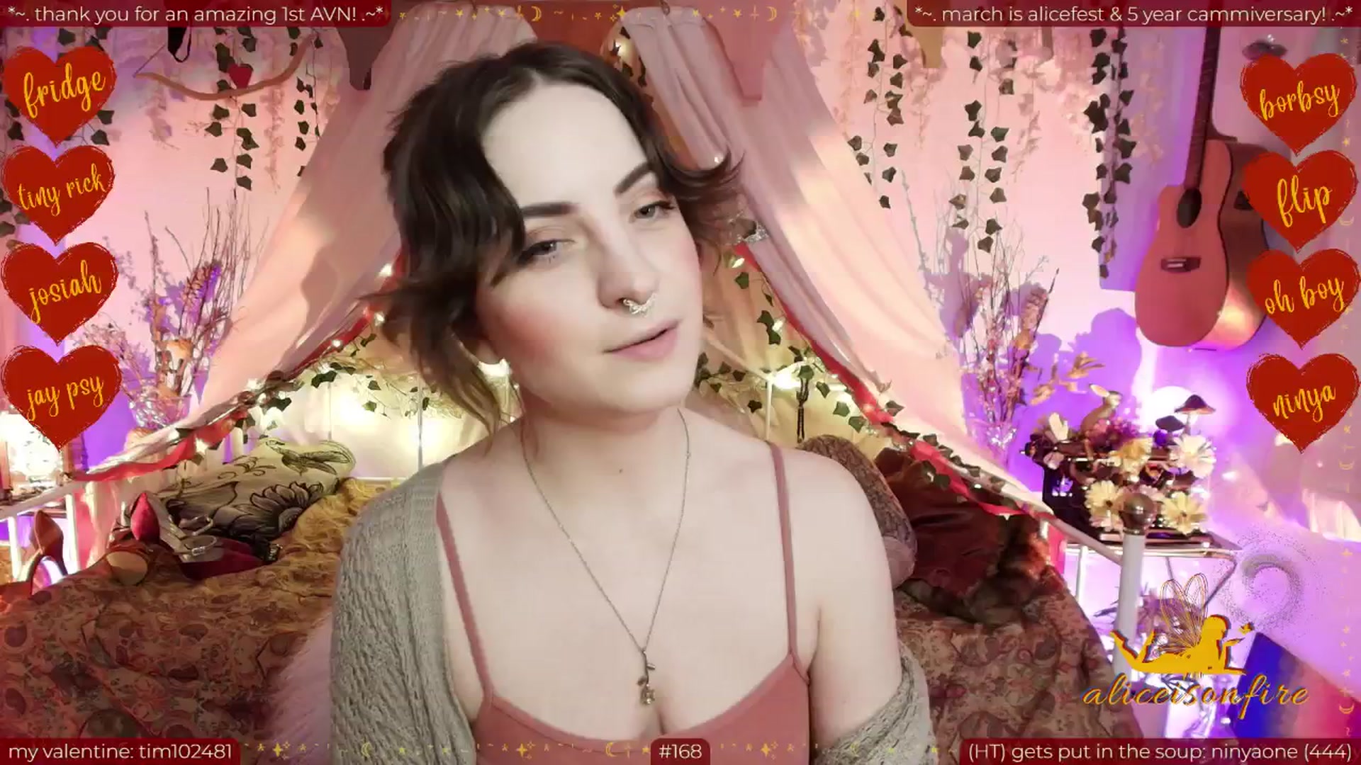 Gallery image thumbnail from aliceisonfire's myfreecams stream on, 02/16/2026, 13:20 image 4 of 20
