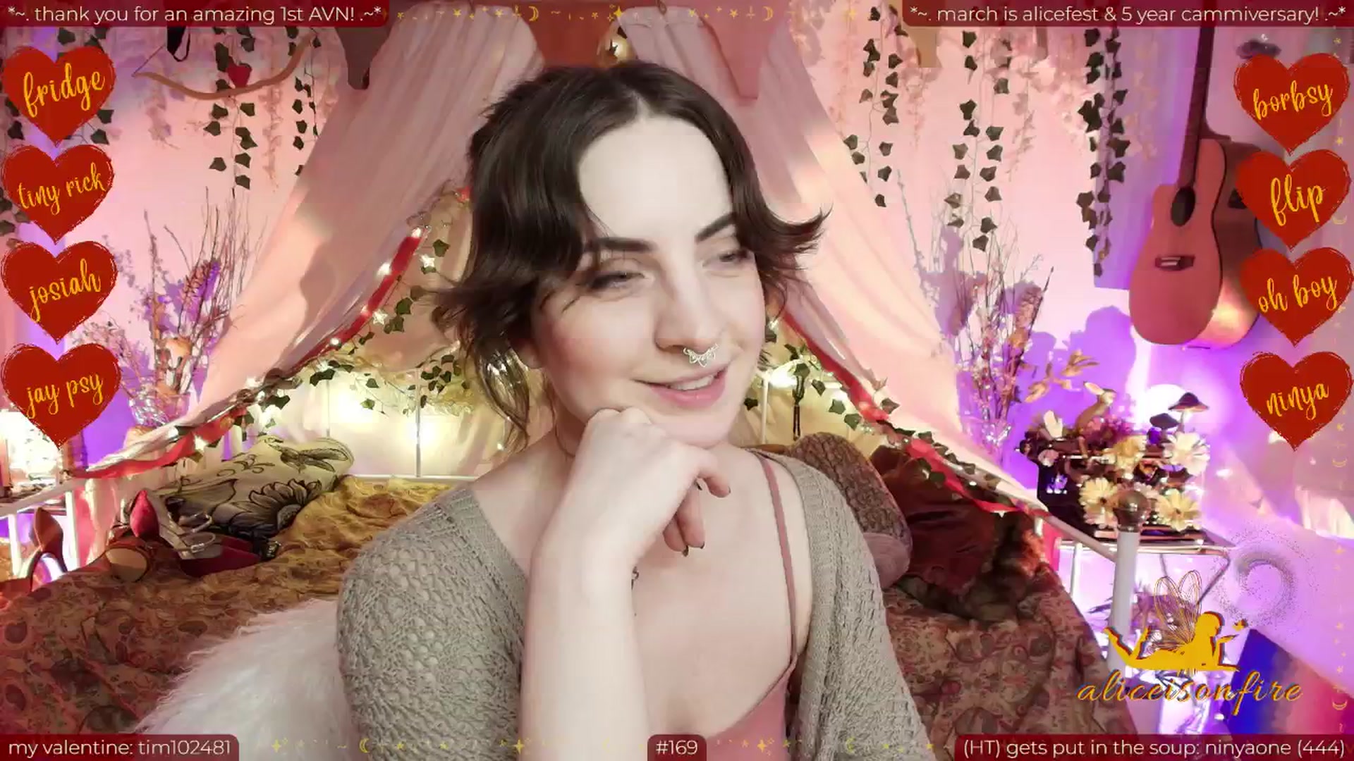 Gallery image thumbnail from aliceisonfire's myfreecams stream on, 02/16/2026, 13:20 image 8 of 20