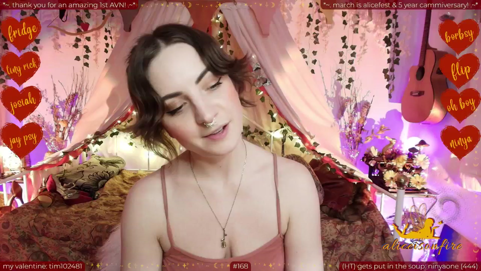 Gallery image thumbnail from aliceisonfire's myfreecams stream on, 02/16/2026, 13:20 image 5 of 20