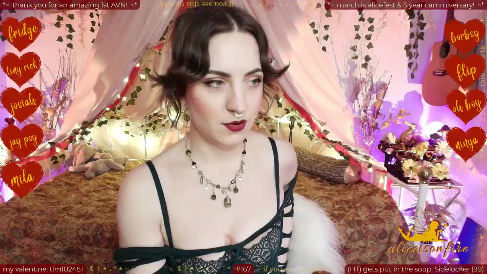 Gallery image thumbnail from aliceisonfire's myfreecams stream on, 02/17/2026, 10:01 image 7 of 20