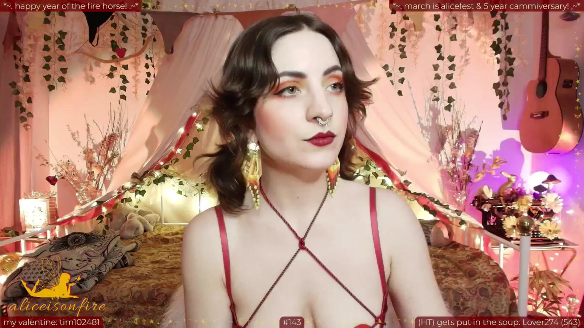 Gallery image thumbnail from aliceisonfire's myfreecams stream on, 02/18/2026, 10:15 image 9 of 20