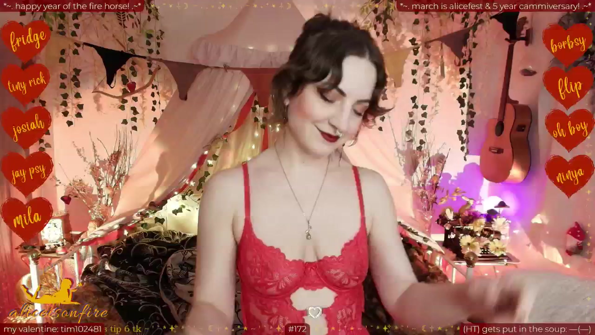 Gallery image thumbnail from aliceisonfire's myfreecams stream on, 02/21/2026, 07:16 image 3 of 20