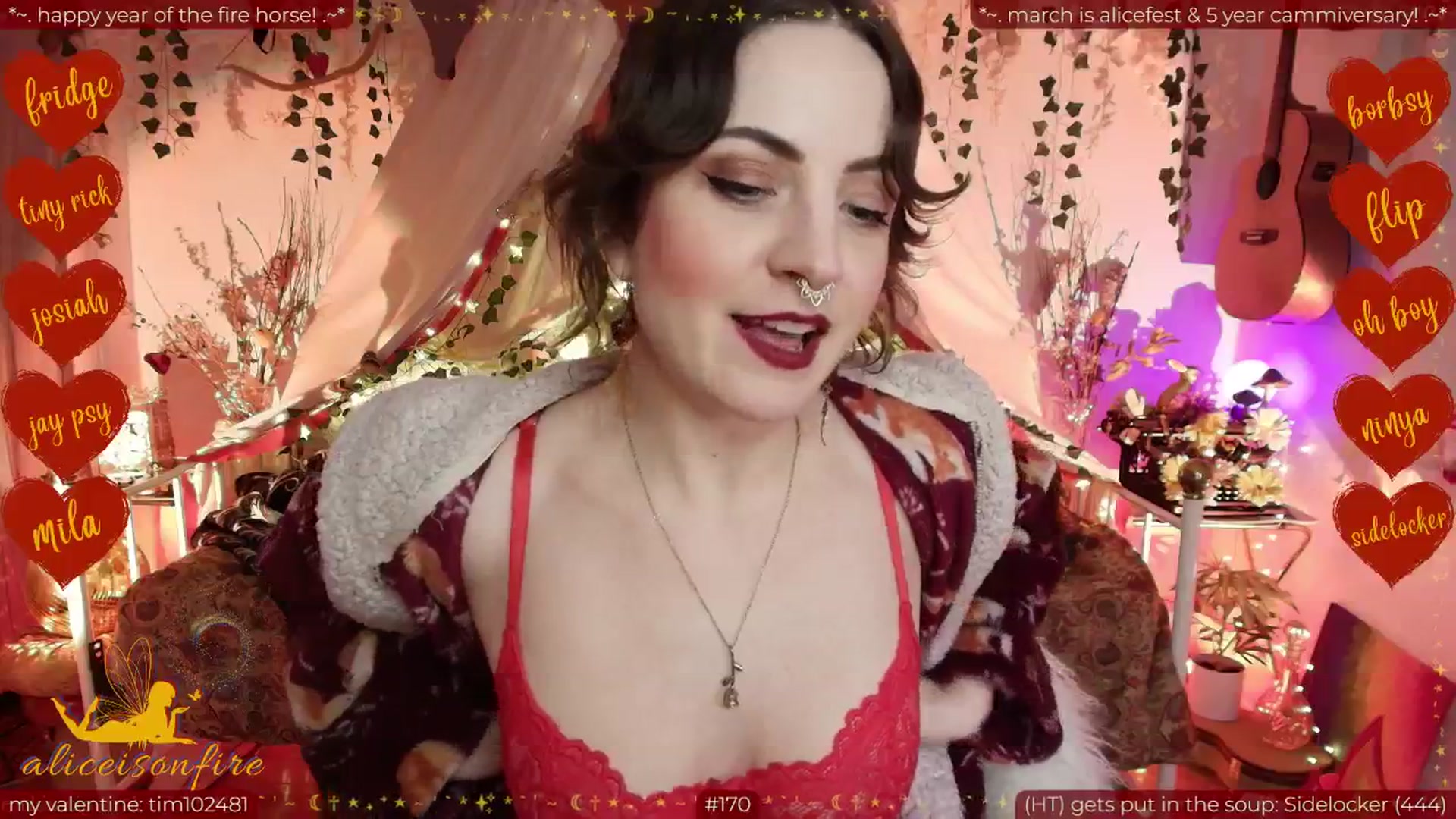 Gallery image thumbnail from aliceisonfire's myfreecams stream on, 02/21/2026, 11:04 image 6 of 20