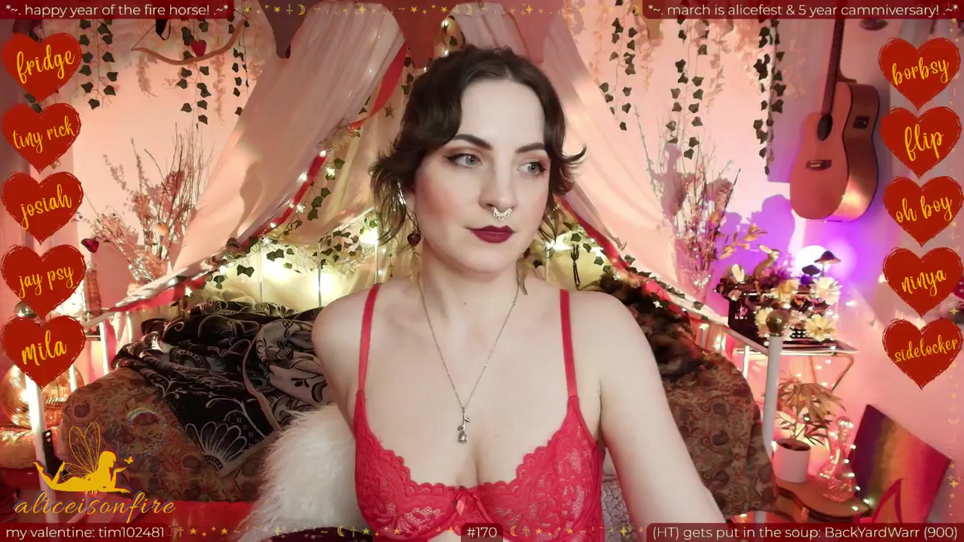 Gallery image thumbnail from aliceisonfire's myfreecams stream on, 02/21/2026, 11:04 image 12 of 20