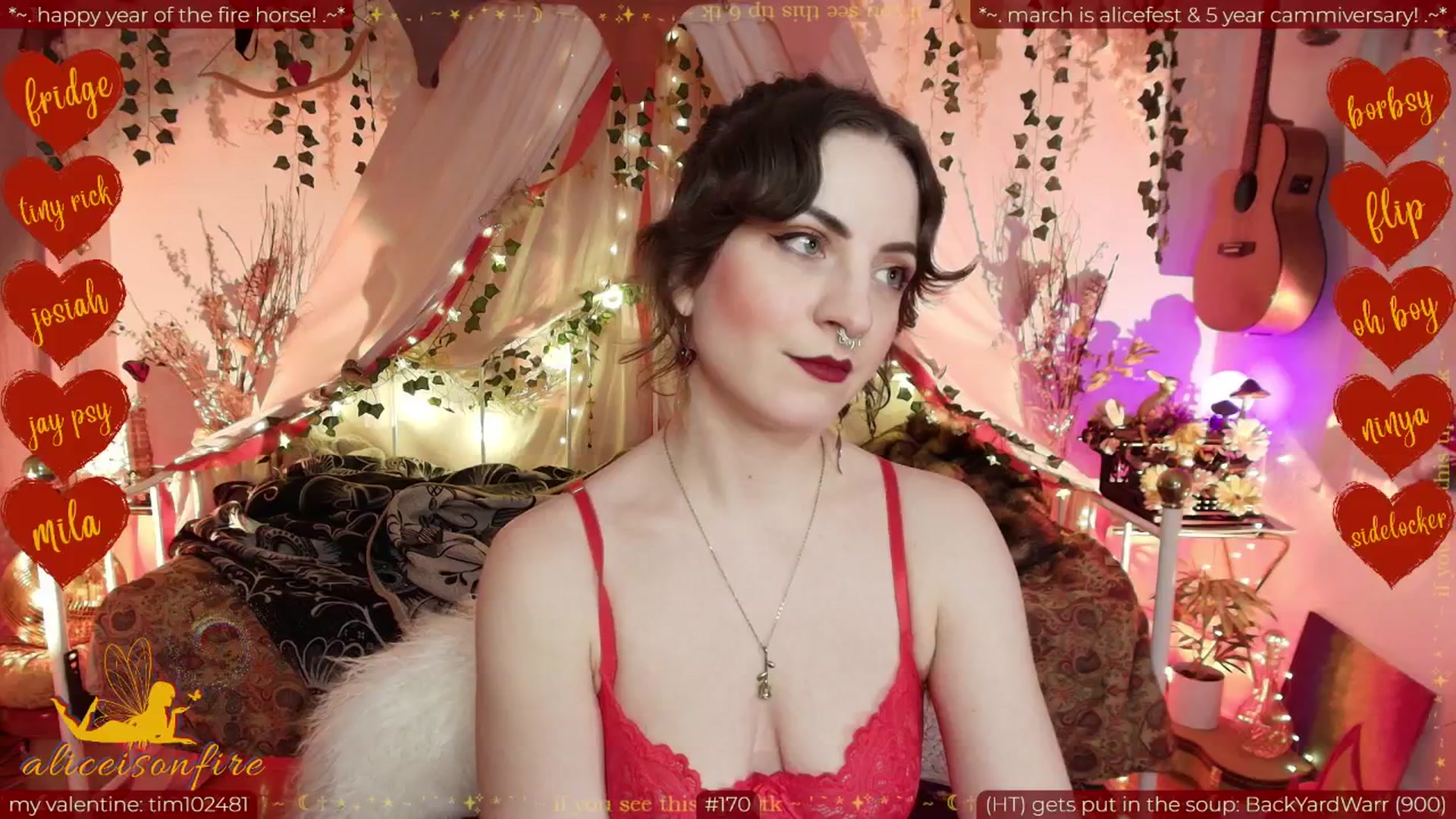 Gallery image thumbnail from aliceisonfire's myfreecams stream on, 02/21/2026, 11:04 image 10 of 20