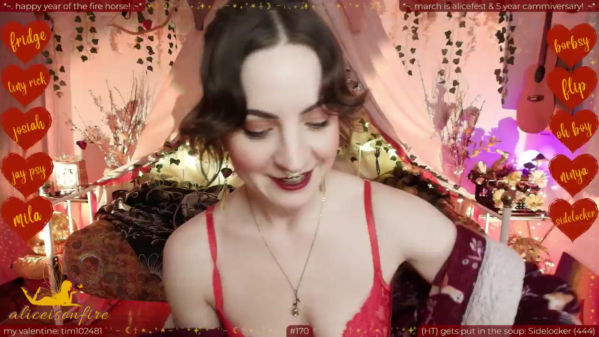 Gallery image thumbnail from aliceisonfire's myfreecams stream on, 02/21/2026, 11:04 image 2 of 20