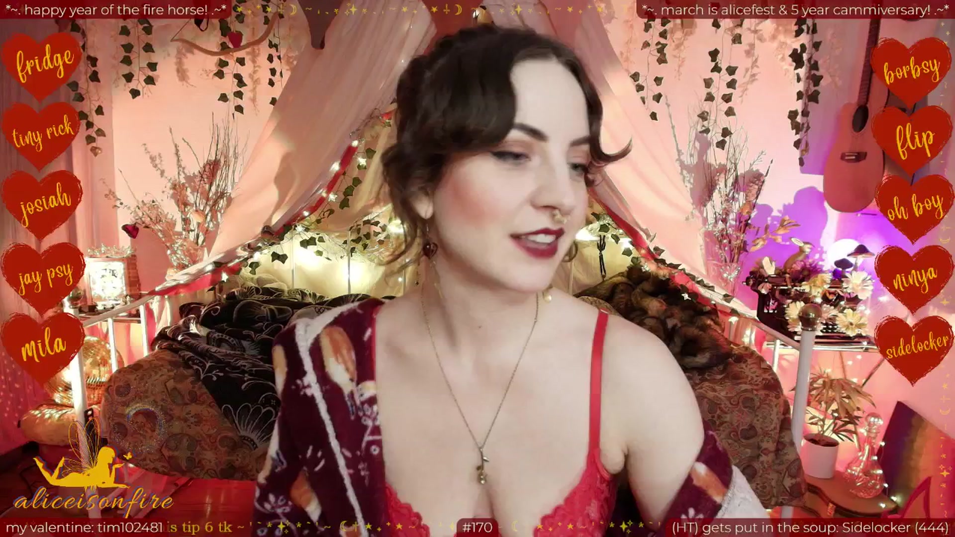 Gallery image thumbnail from aliceisonfire's myfreecams stream on, 02/21/2026, 11:04 image 3 of 20