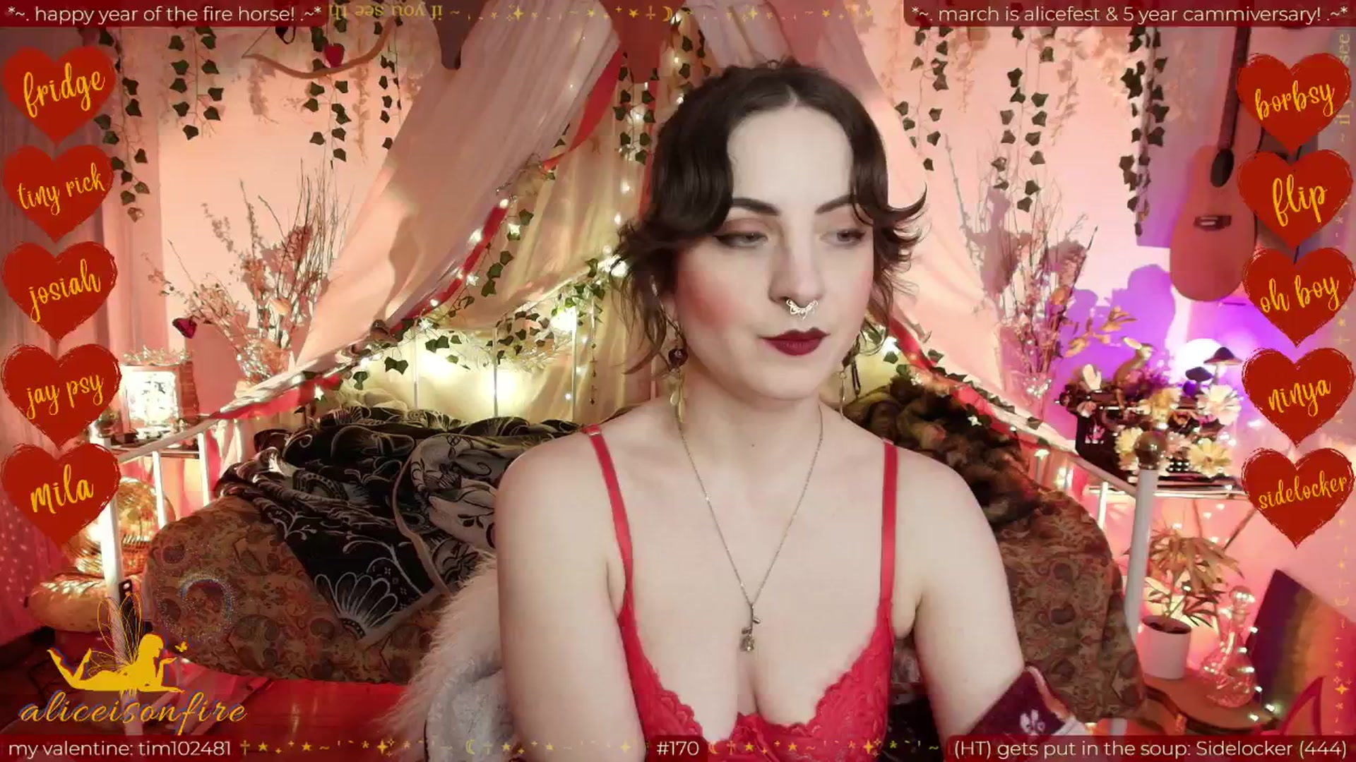 Gallery image thumbnail from aliceisonfire's myfreecams stream on, 02/21/2026, 11:04 image 1 of 20