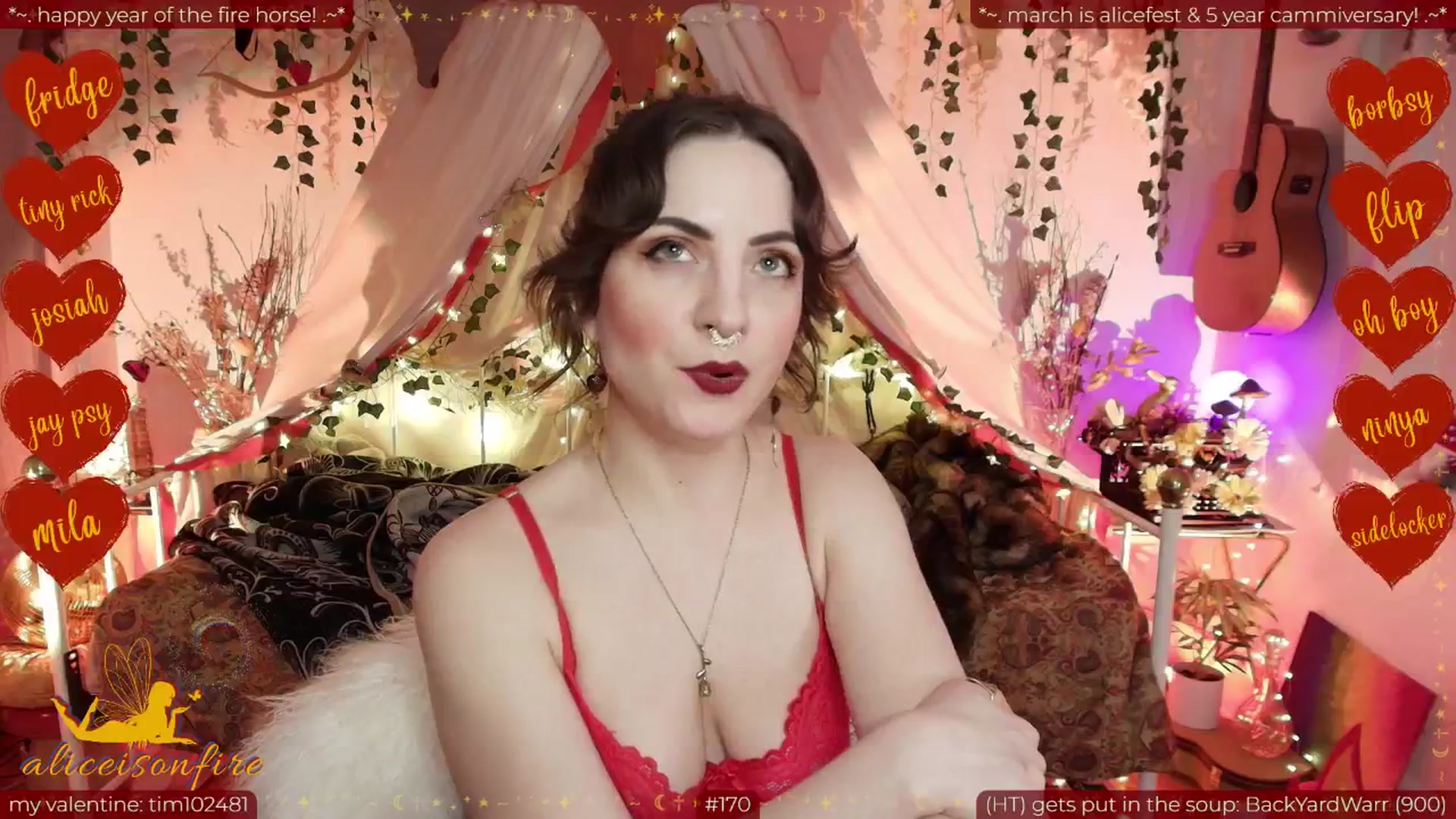 Gallery image thumbnail from aliceisonfire's myfreecams stream on, 02/21/2026, 11:04 image 11 of 20