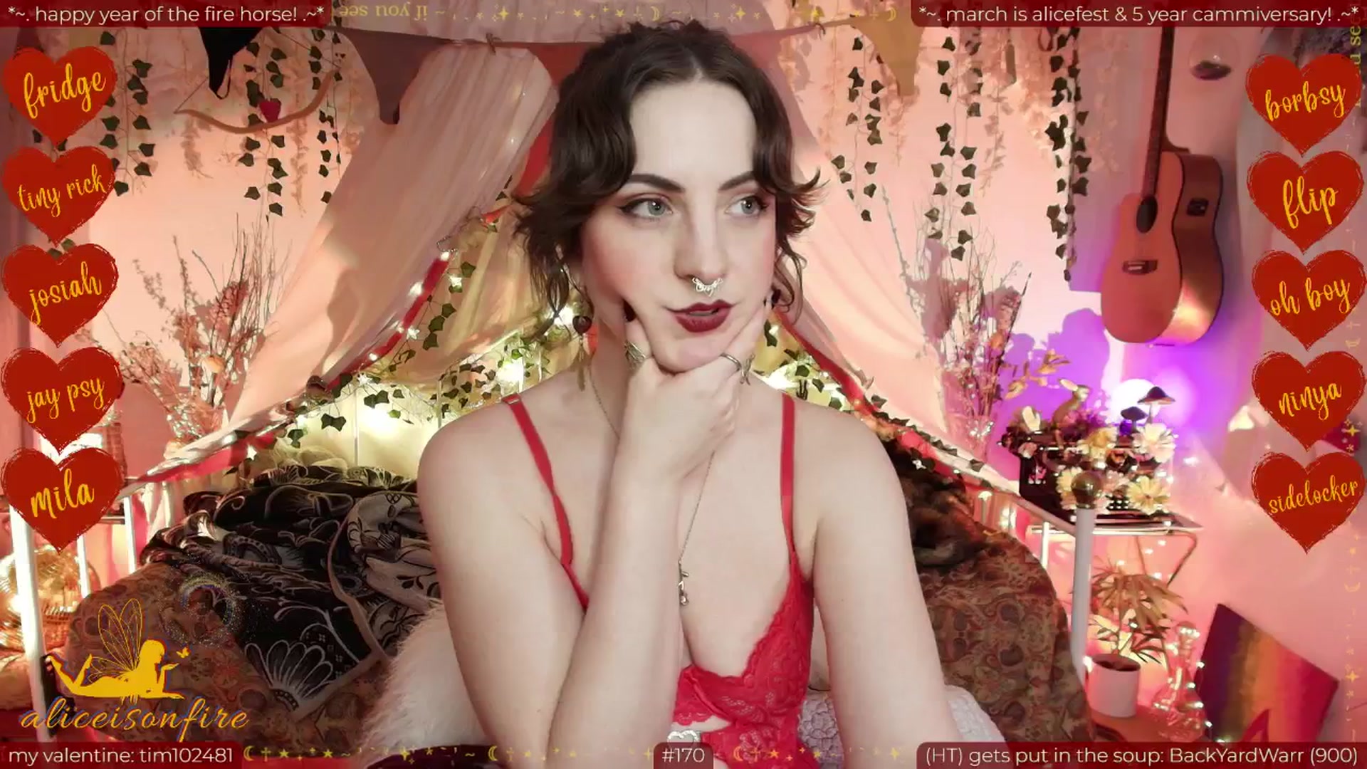 Gallery image thumbnail from aliceisonfire's myfreecams stream on, 02/21/2026, 11:04 image 8 of 20