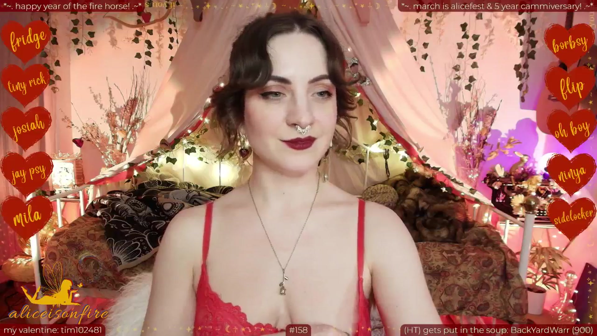 Gallery image thumbnail from aliceisonfire's myfreecams stream on, 02/21/2026, 13:18 image 8 of 20