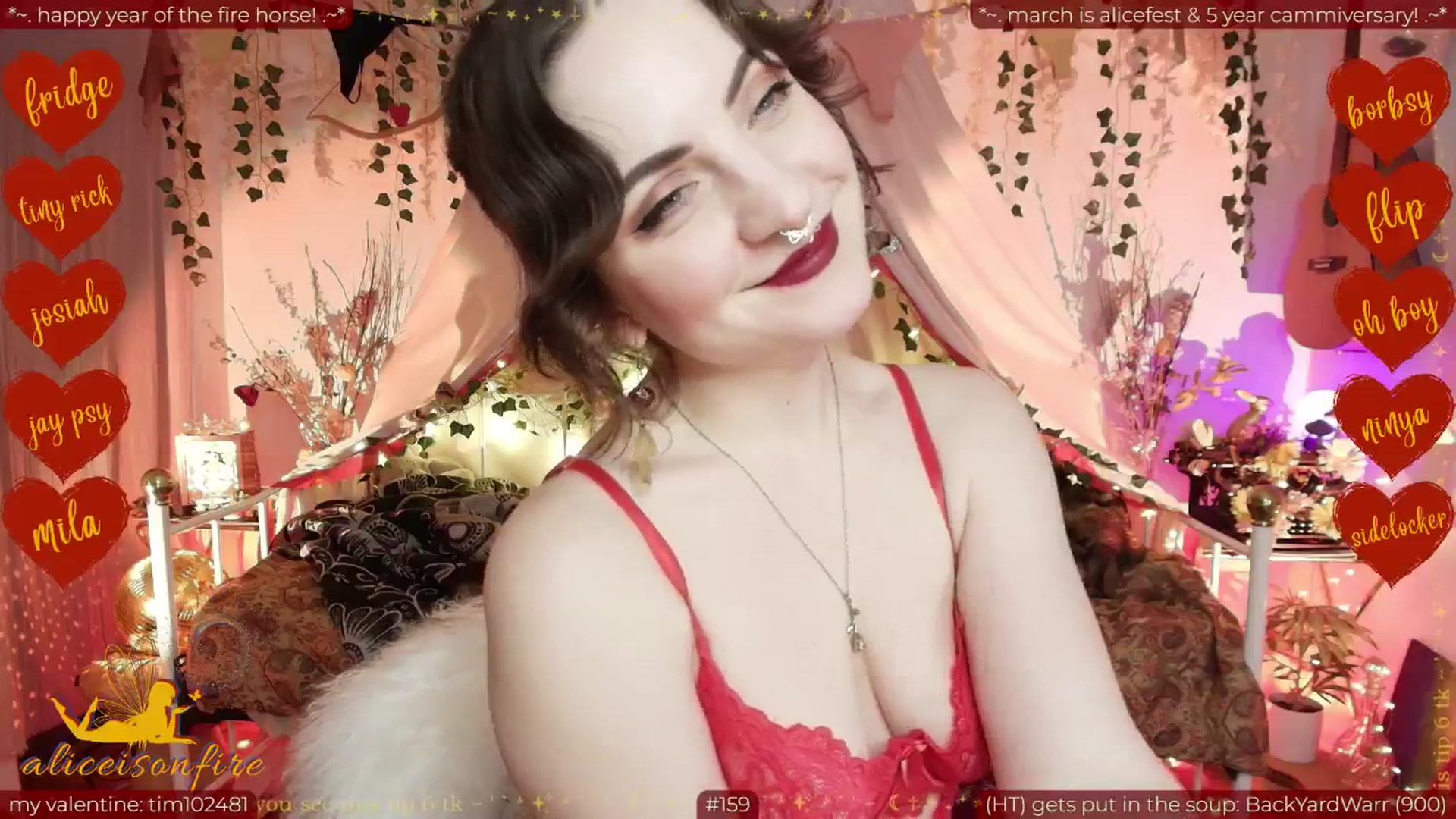 Gallery image thumbnail from aliceisonfire's myfreecams stream on, 02/21/2026, 13:18 image 4 of 20