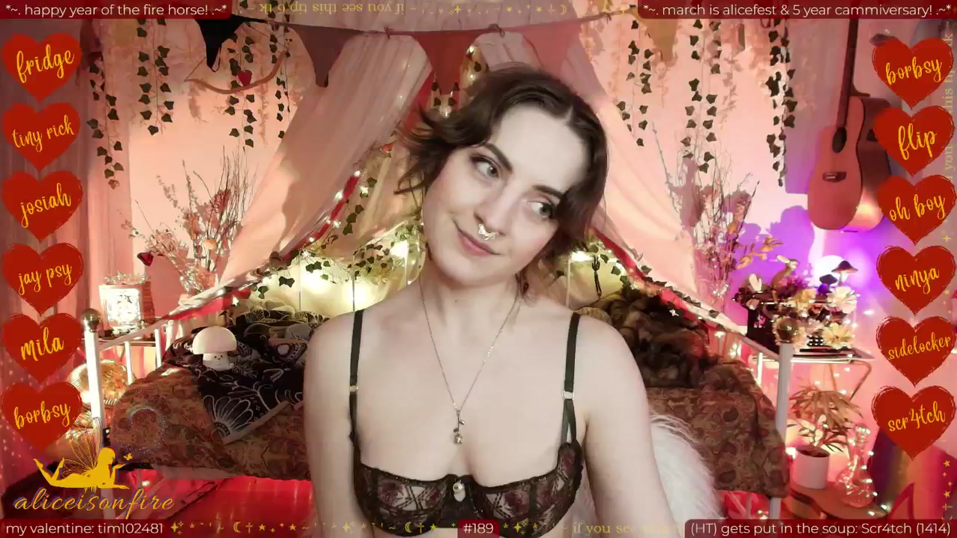 Gallery image thumbnail from aliceisonfire's myfreecams stream on, 02/25/2026, 09:40 image 11 of 20