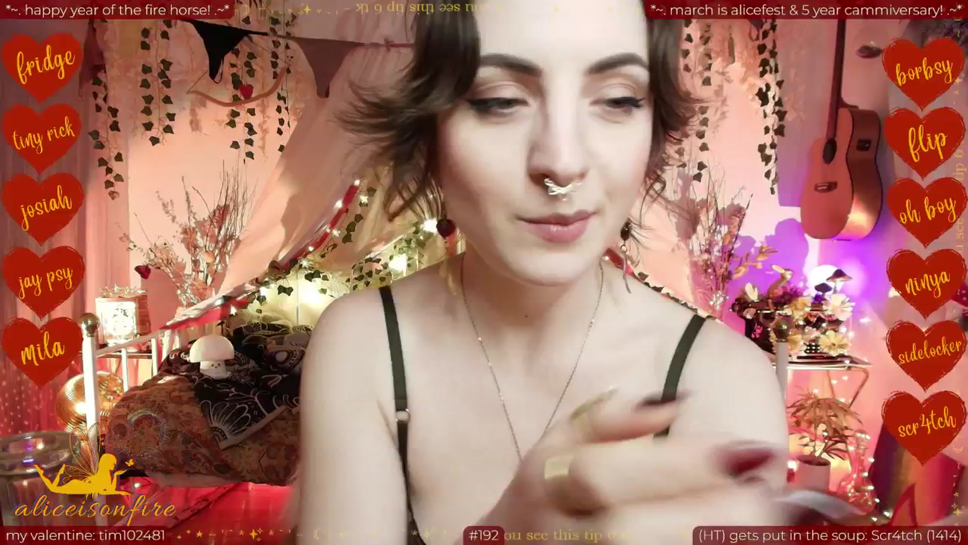 Gallery image thumbnail from aliceisonfire's myfreecams stream on, 02/25/2026, 09:40 image 10 of 20