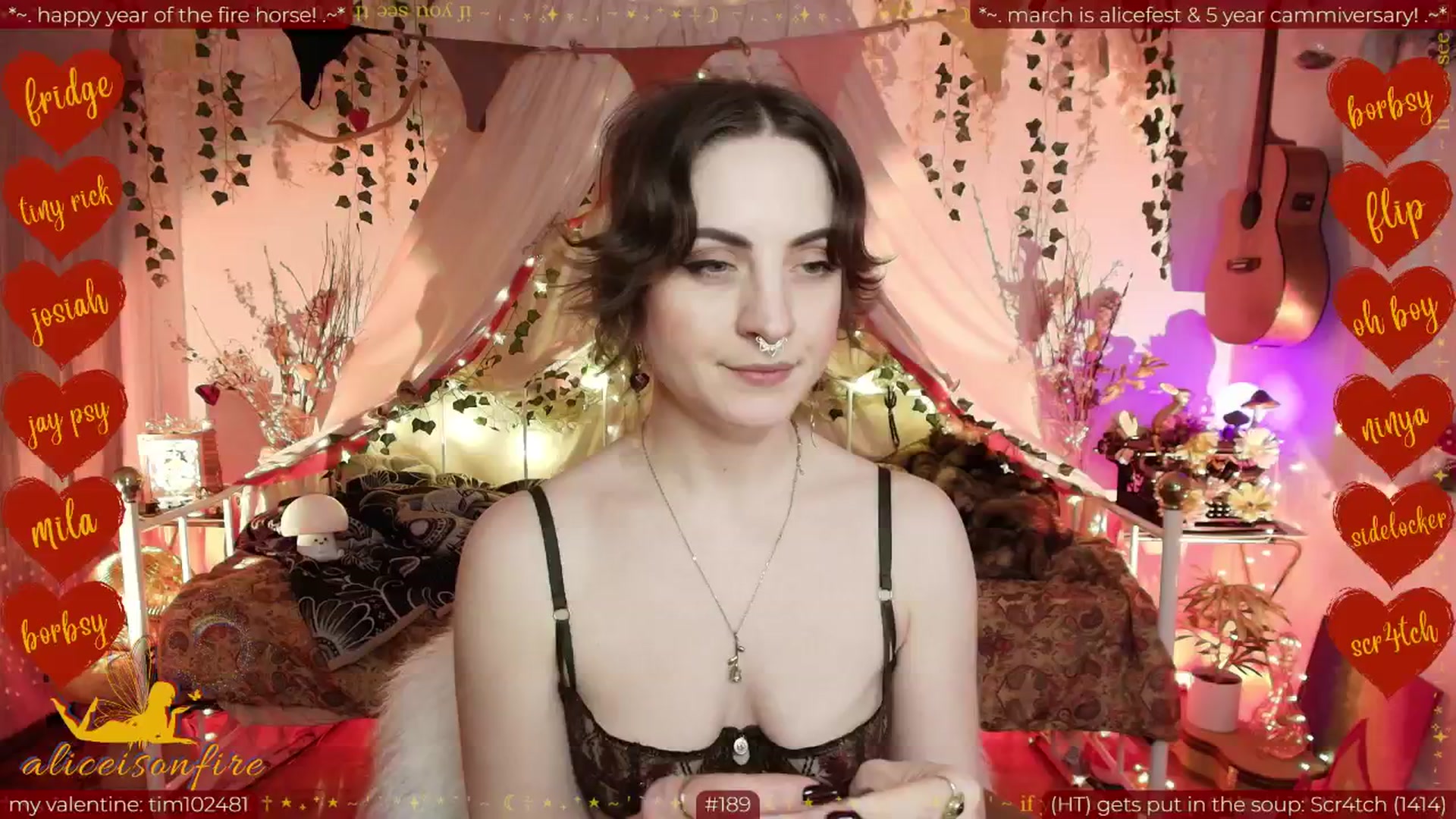 Gallery image thumbnail from aliceisonfire's myfreecams stream on, 02/25/2026, 09:40 image 12 of 20