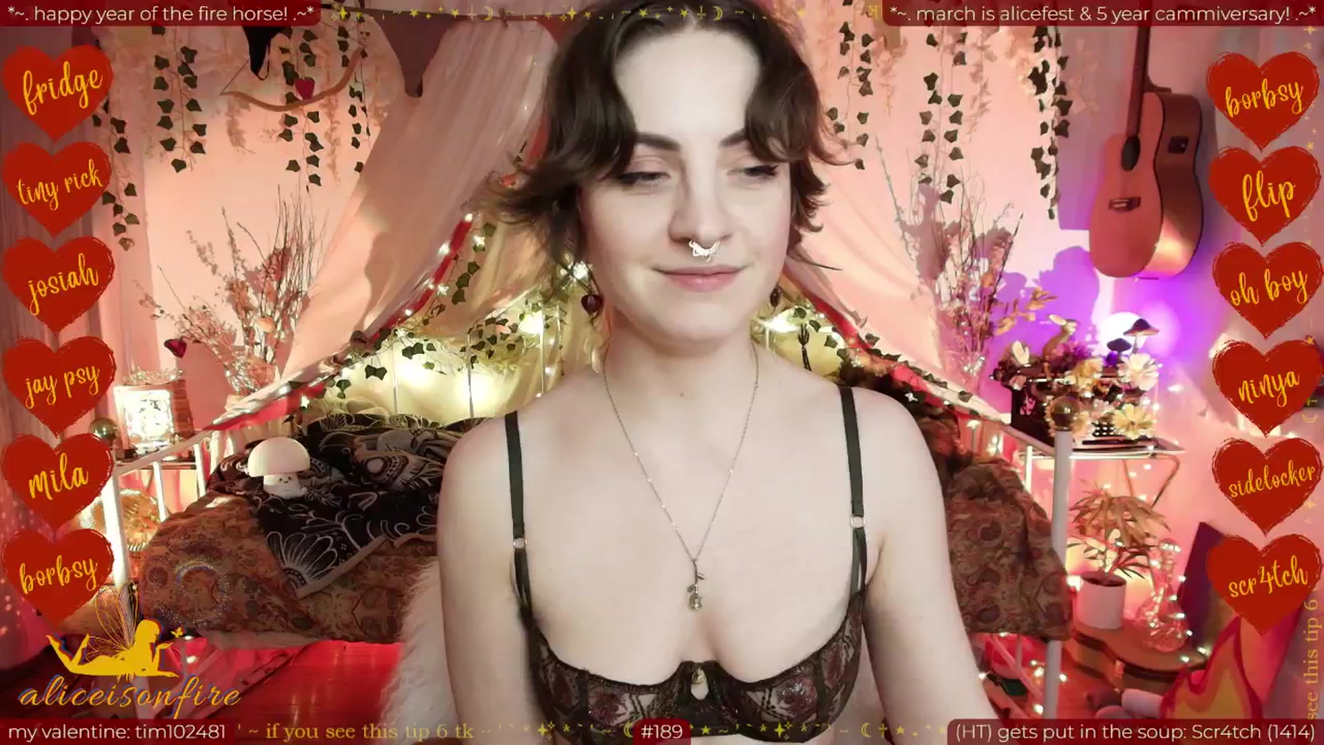 Gallery image thumbnail from aliceisonfire's myfreecams stream on, 02/25/2026, 09:40 image 19 of 20