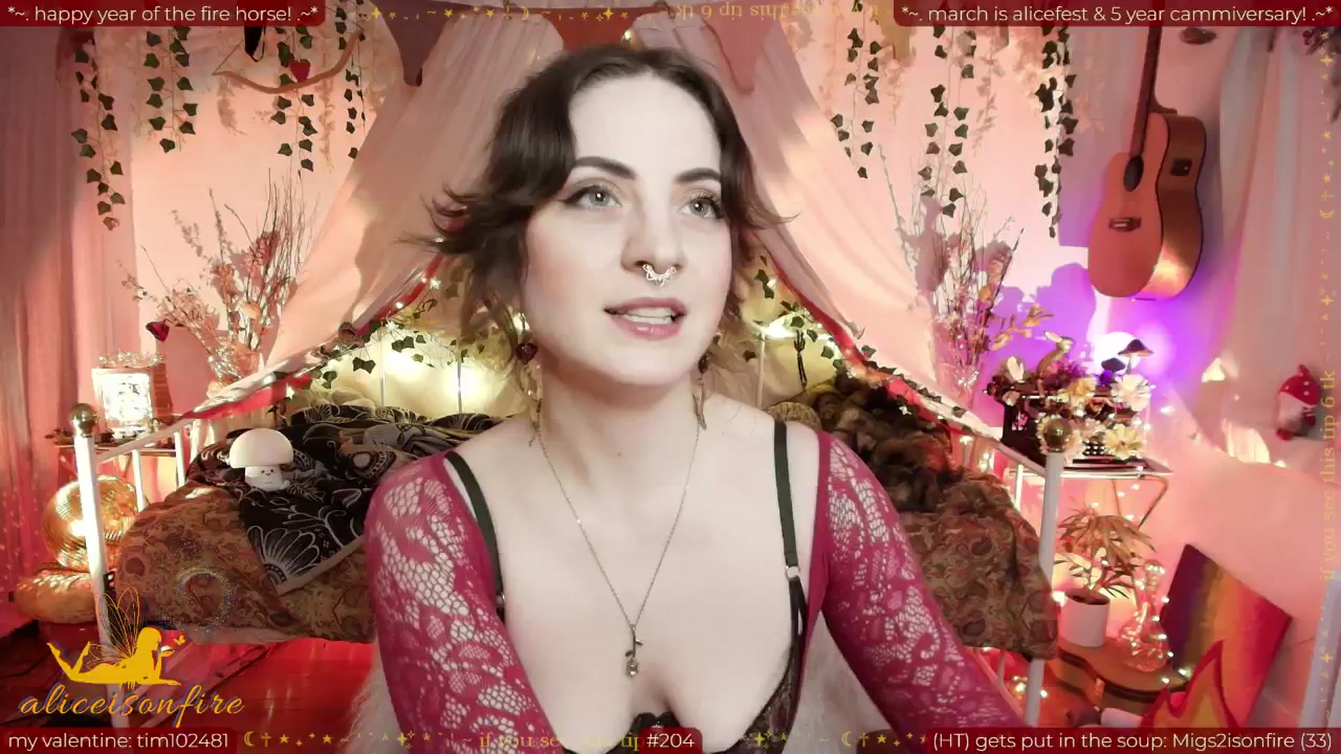 Gallery image thumbnail from aliceisonfire's myfreecams stream on, 02/25/2026, 09:40 image 2 of 20