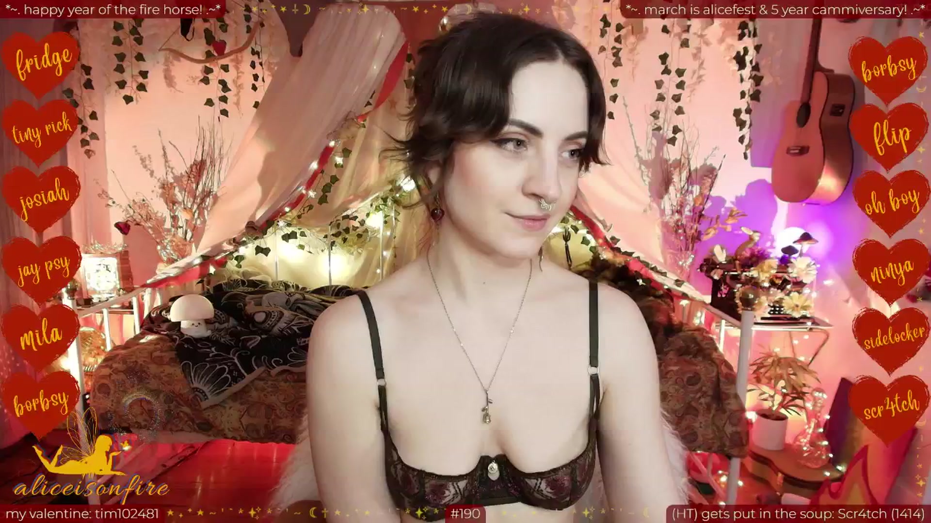 Gallery image thumbnail from aliceisonfire's myfreecams stream on, 02/25/2026, 09:40 image 16 of 20