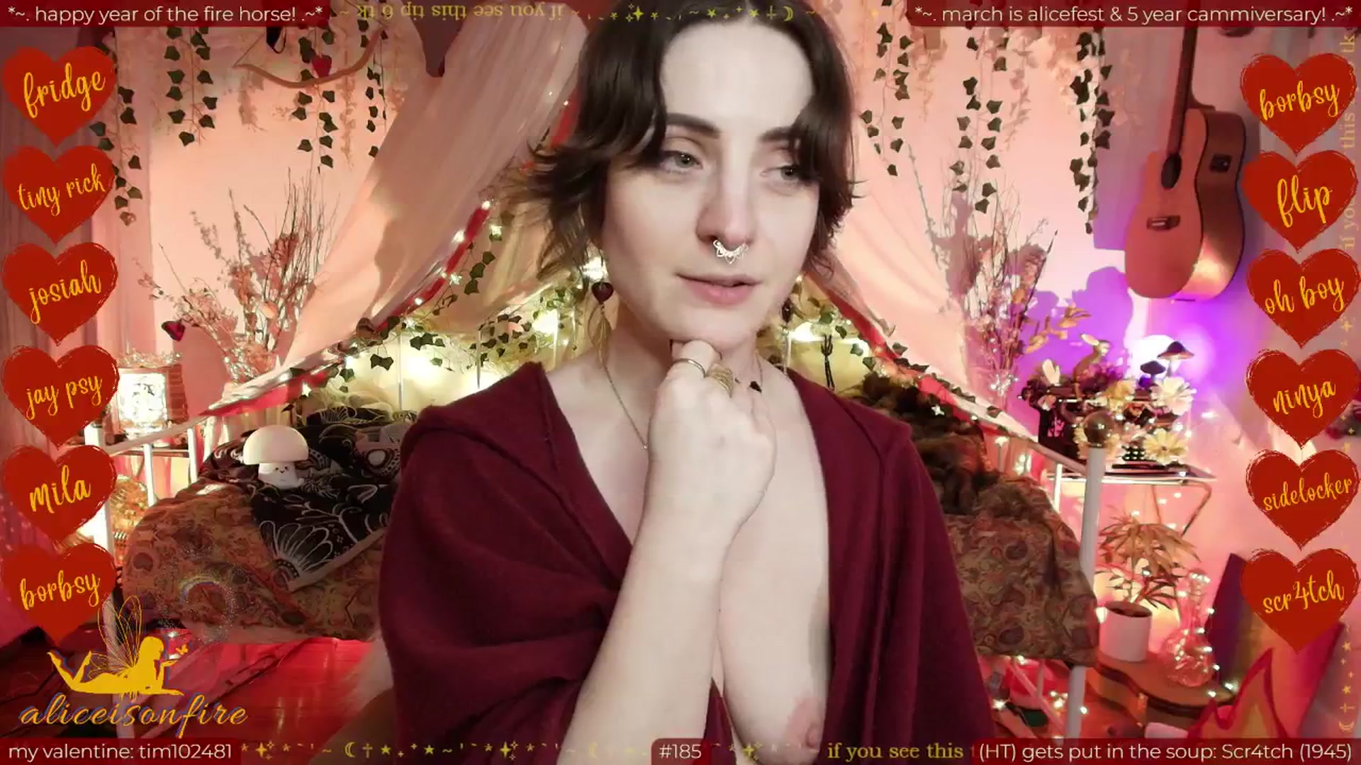 Gallery image thumbnail from aliceisonfire's myfreecams stream on, 02/25/2026, 13:12 image 12 of 20