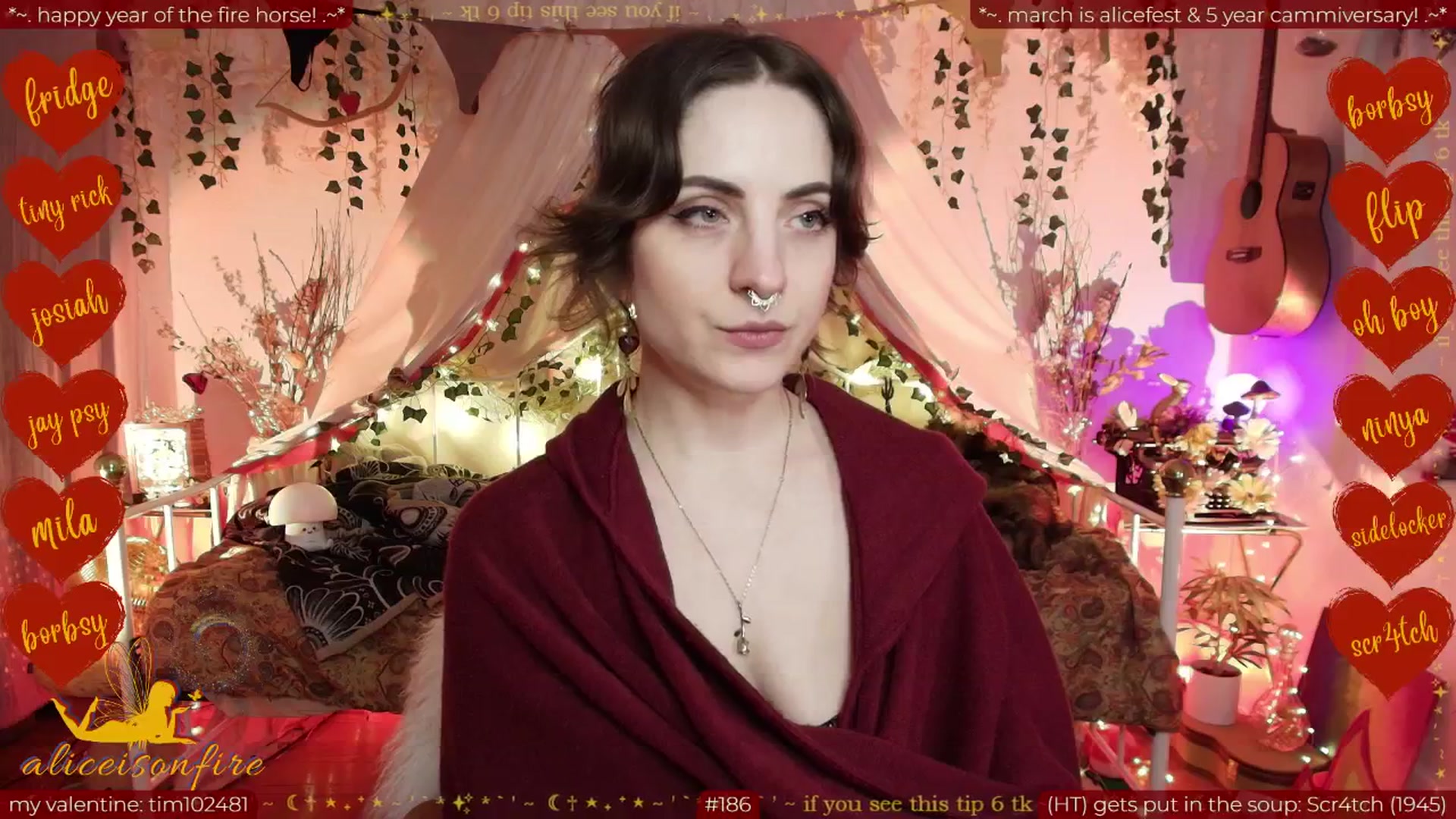 Gallery image thumbnail from aliceisonfire's myfreecams stream on, 02/25/2026, 13:12 image 7 of 20