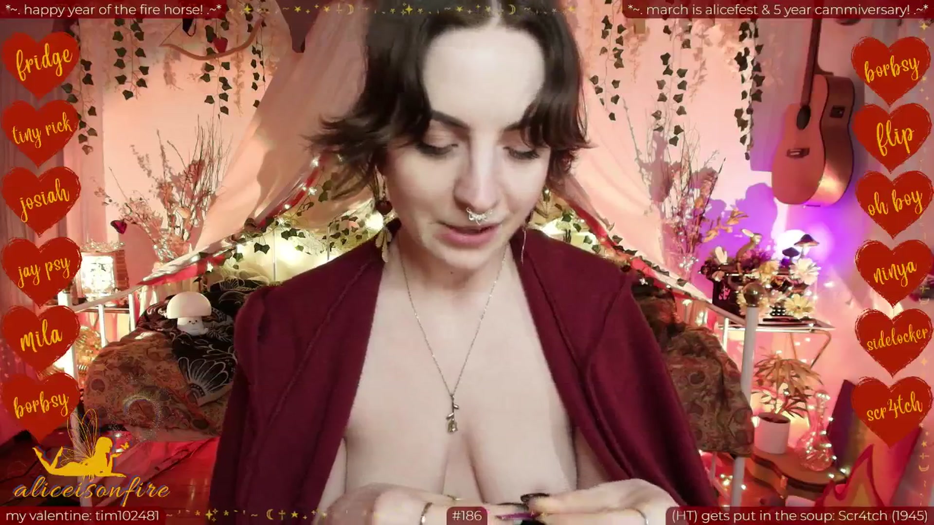 Gallery image thumbnail from aliceisonfire's myfreecams stream on, 02/25/2026, 13:12 image 9 of 20