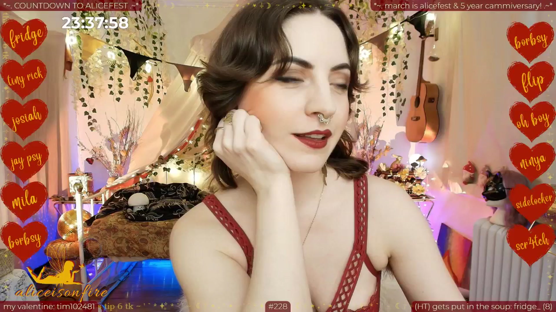Gallery image thumbnail from aliceisonfire's myfreecams stream on, 02/28/2026, 11:51 image 4 of 20