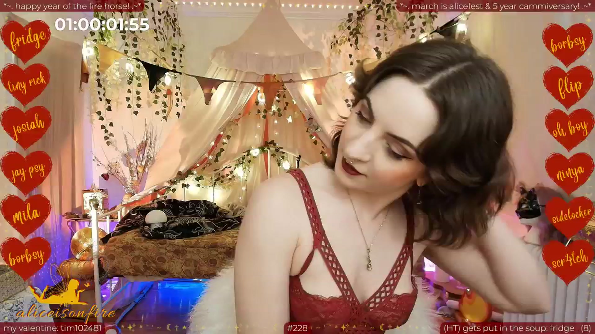 Gallery image thumbnail from aliceisonfire's myfreecams stream on, 02/28/2026, 11:51 image 2 of 20